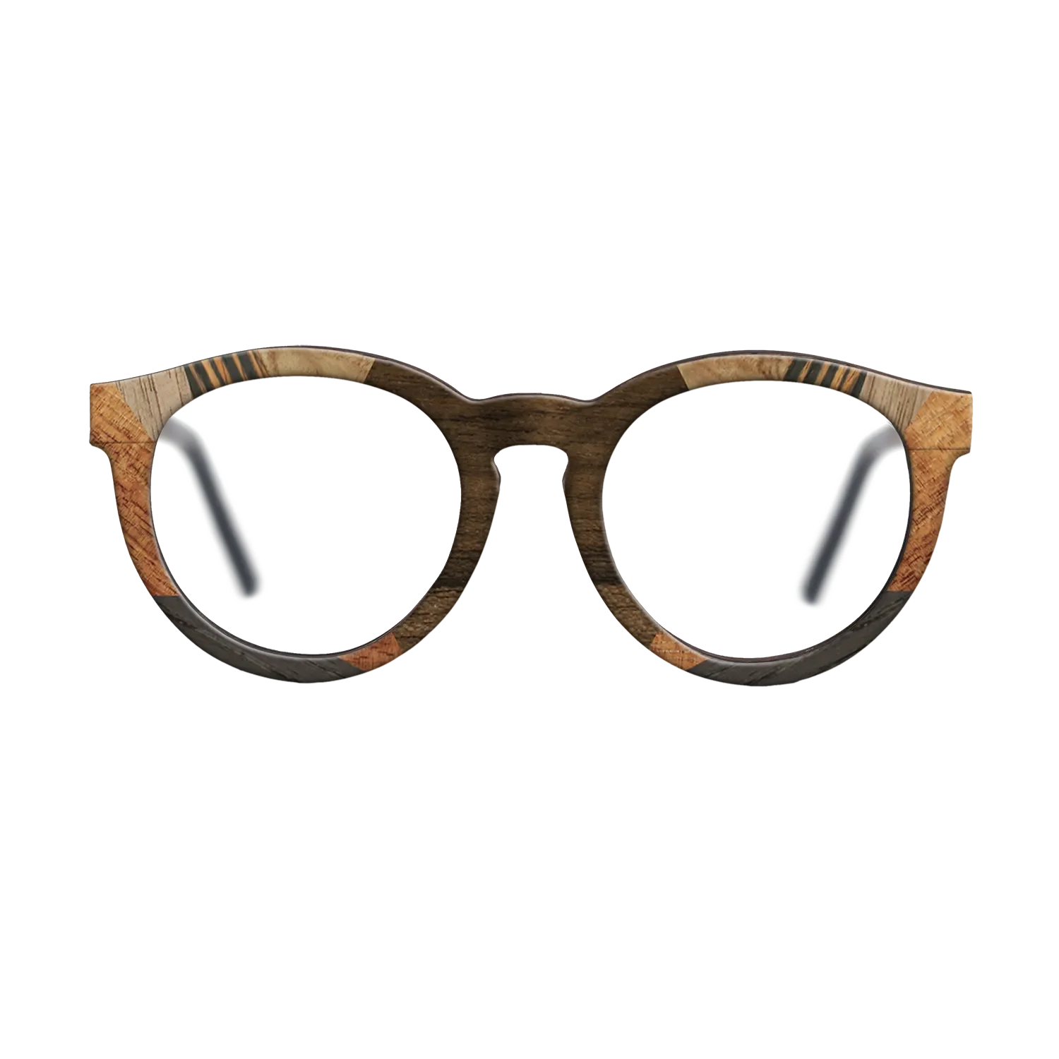 Italian Ebony,Koa,Olive Burl,Walnut: Straight Grain,Ziricote Light Quartered: Recursive - The Rebel - Round - 1526 - SIRIS wood optic