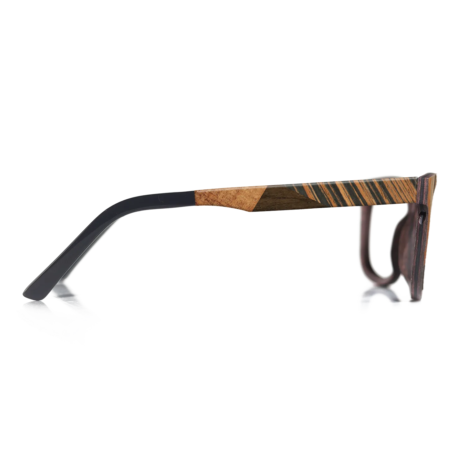 Italian Ebony,Koa,Olive Burl,Walnut: Straight Grain,Ziricote Light Quartered: Recursive - The Rebel - Round - 1526 - SIRIS wood optic