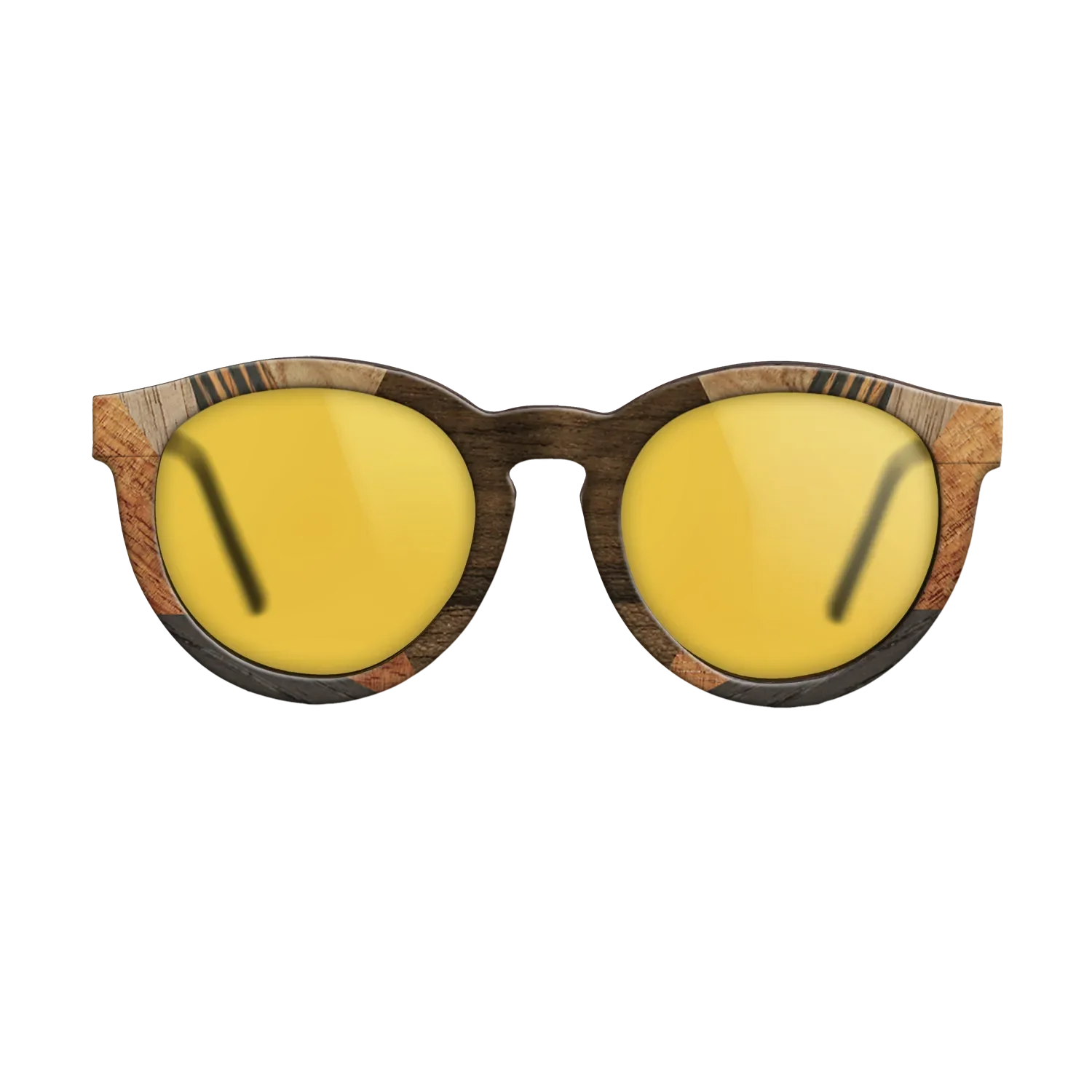 Italian Ebony,Koa,Olive Burl,Walnut: Straight Grain,Ziricote Light Quartered: Recursive - The Rebel - Round - 1526 - SIRIS wood optic