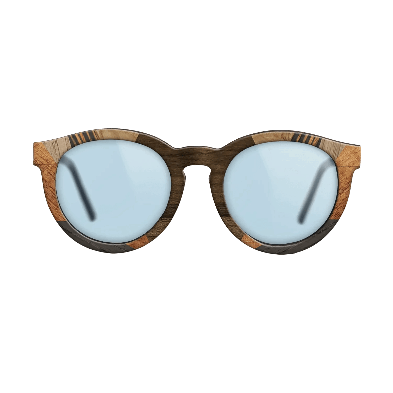 Italian Ebony,Koa,Olive Burl,Walnut: Straight Grain,Ziricote Light Quartered: Recursive - The Rebel - Round - 1526 - SIRIS wood optic