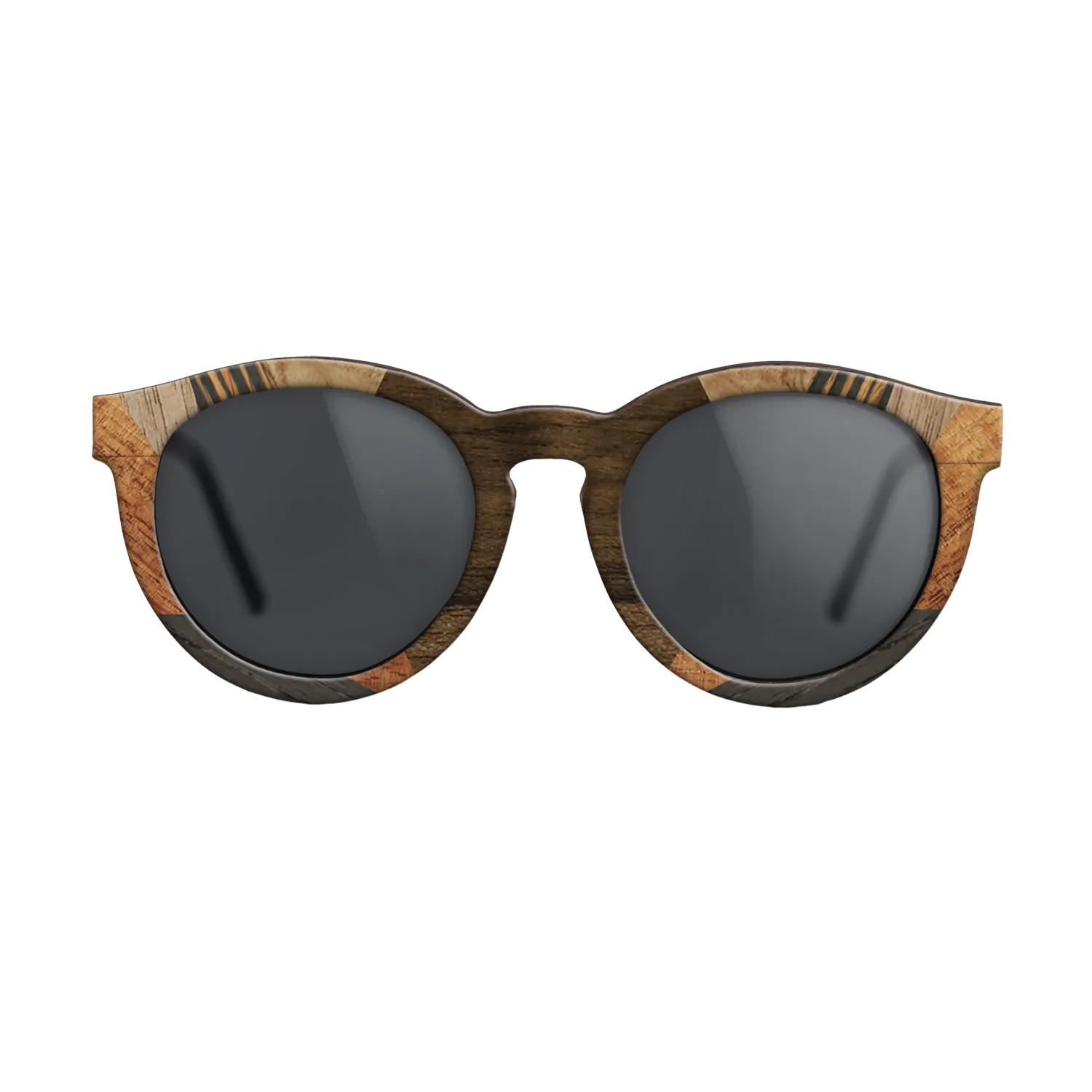 Italian Ebony,Koa,Olive Burl,Walnut: Straight Grain,Ziricote Light Quartered: Recursive - The Rebel - Round - 1526 - SIRIS wood optic