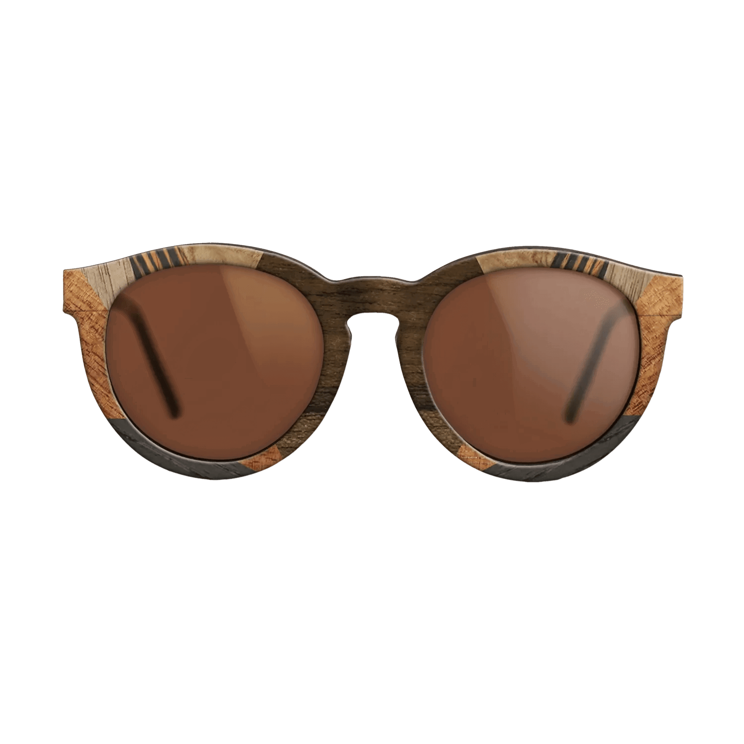 Italian Ebony,Koa,Olive Burl,Walnut: Straight Grain,Ziricote Light Quartered: Recursive - The Rebel - Round - 1526 - SIRIS wood optic