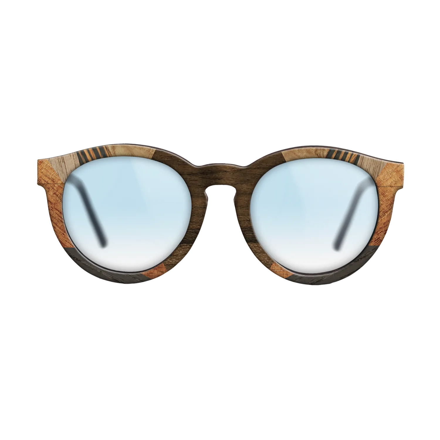 Italian Ebony,Koa,Olive Burl,Walnut: Straight Grain,Ziricote Light Quartered: Recursive - The Rebel - Round - 1526 - SIRIS wood optic