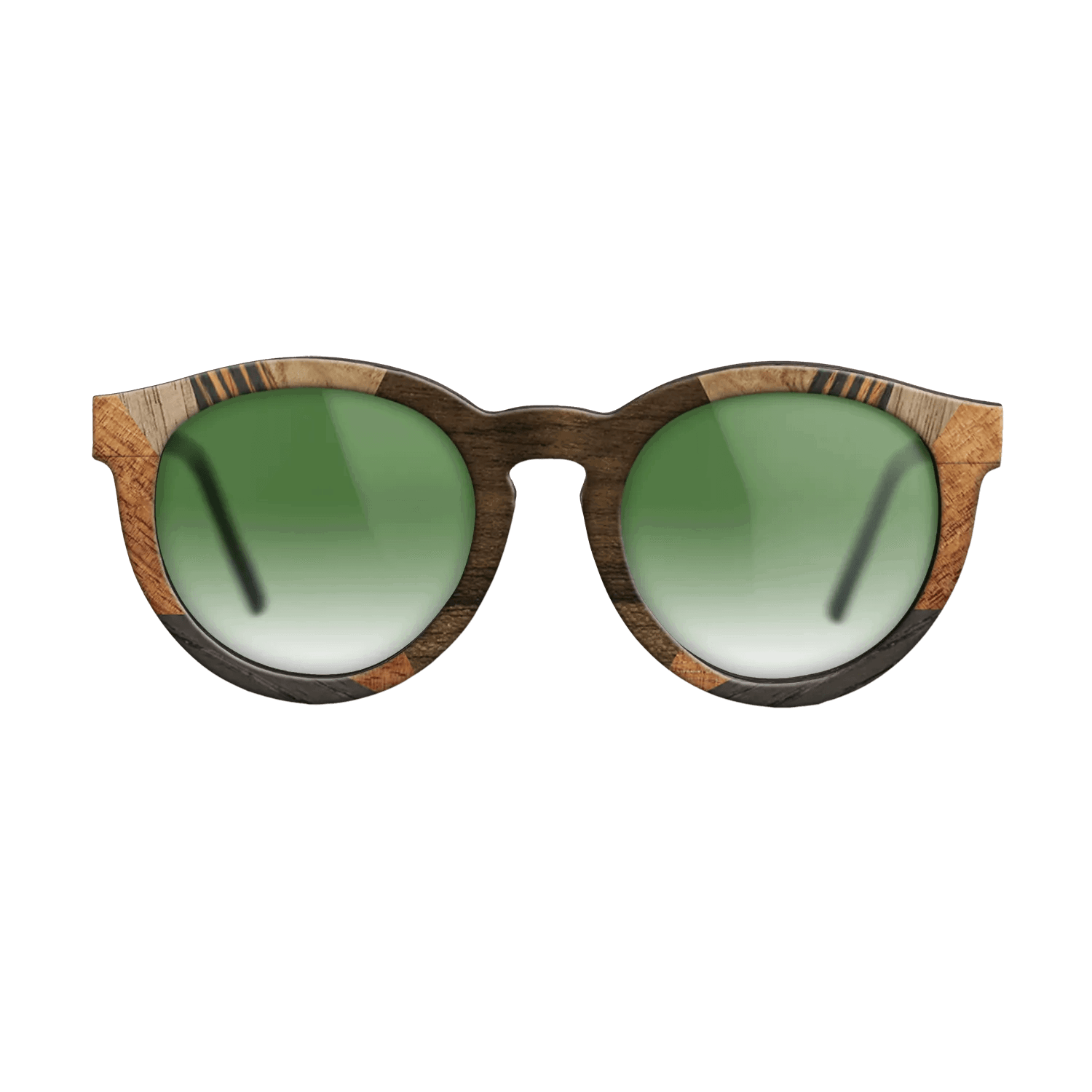 Italian Ebony,Koa,Olive Burl,Walnut: Straight Grain,Ziricote Light Quartered: Recursive - The Rebel - Round - 1526 - SIRIS wood optic