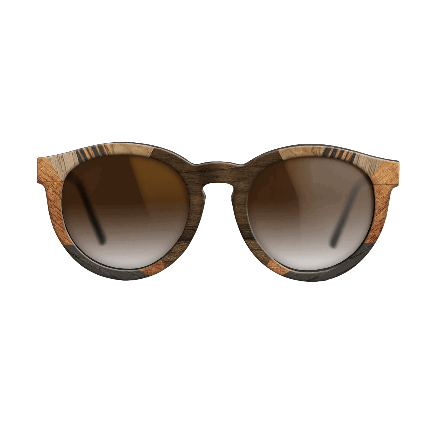 Italian Ebony,Koa,Olive Burl,Walnut: Straight Grain,Ziricote Light Quartered: Recursive - The Rebel - Round - 1526 - SIRIS wood optic