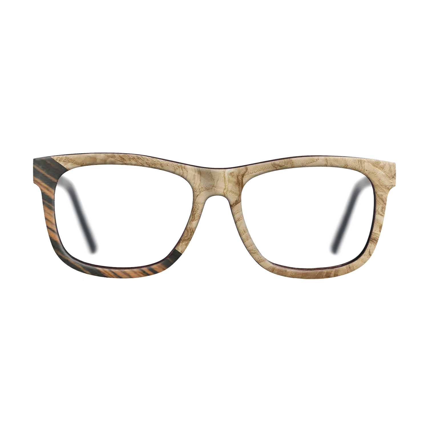 Italian Ebony,Olive Burl: Angle Cut - The Hero - Square - 1743 - SIRIS wood optic