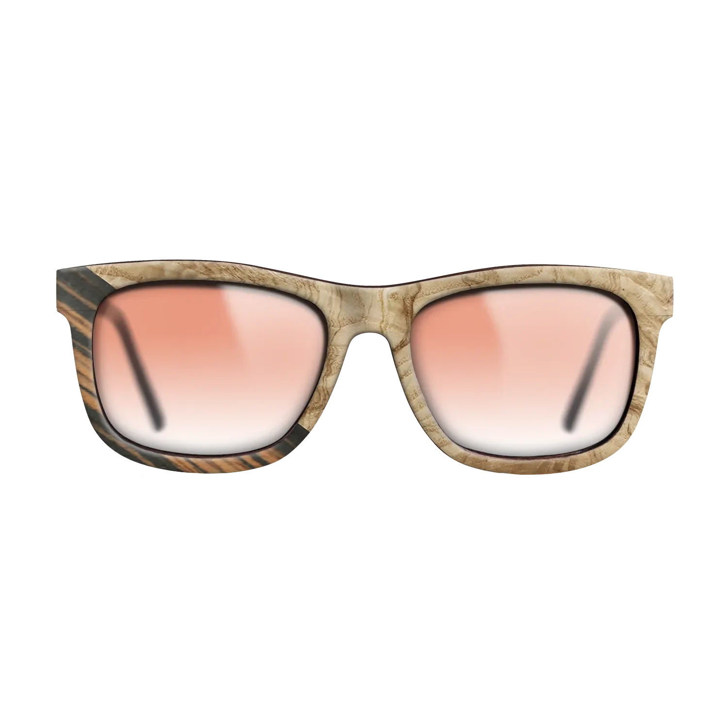 Italian Ebony,Olive Burl: Angle Cut - The Hero - Square - 1743 - SIRIS wood optic