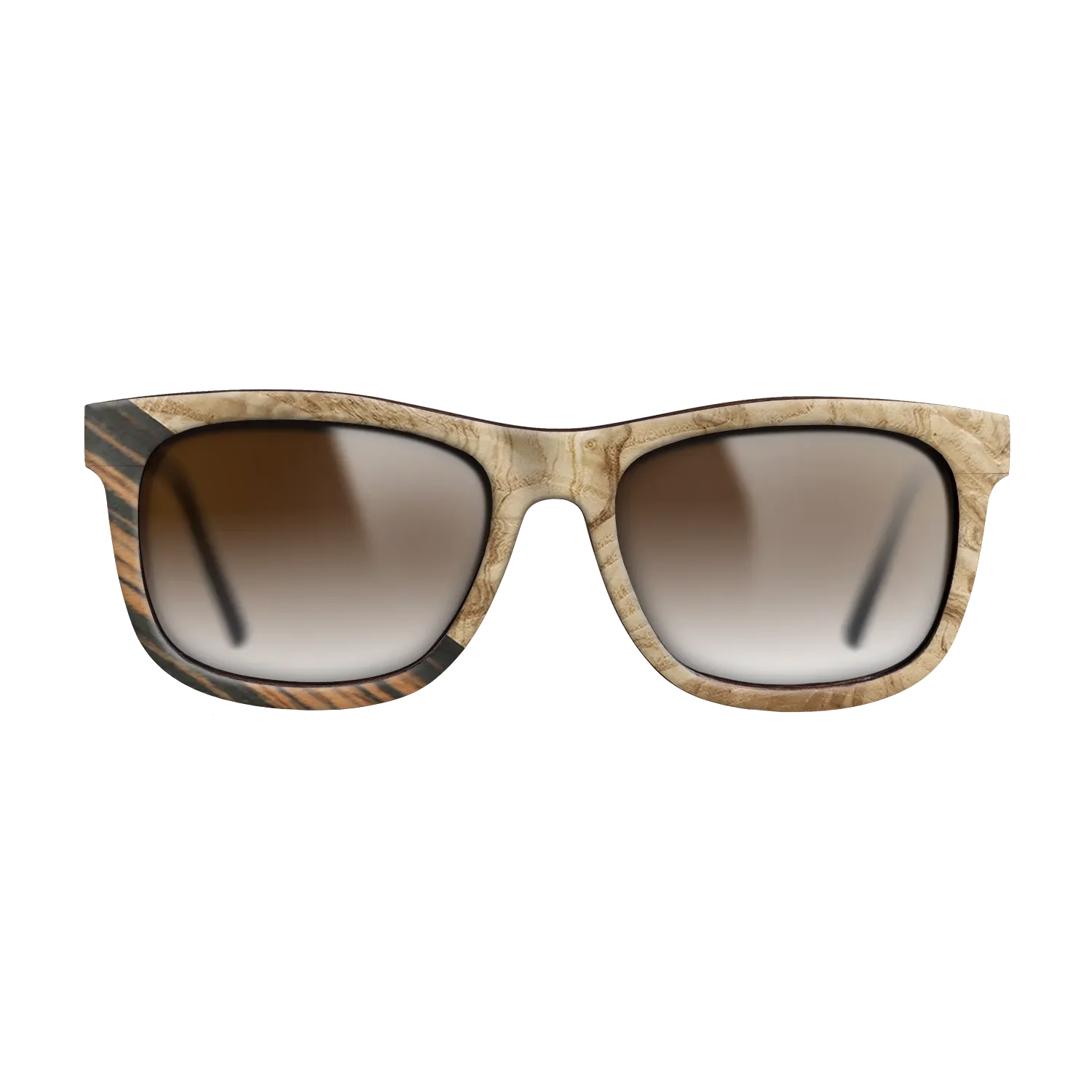 Italian Ebony,Olive Burl: Angle Cut - The Hero - Square - 1743 - SIRIS wood optic