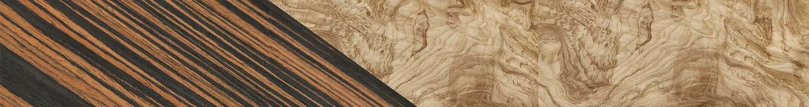 Italian Ebony,Olive Burl: Angle Cut - The Maiden - Cat - 1743 - SIRIS wood optic