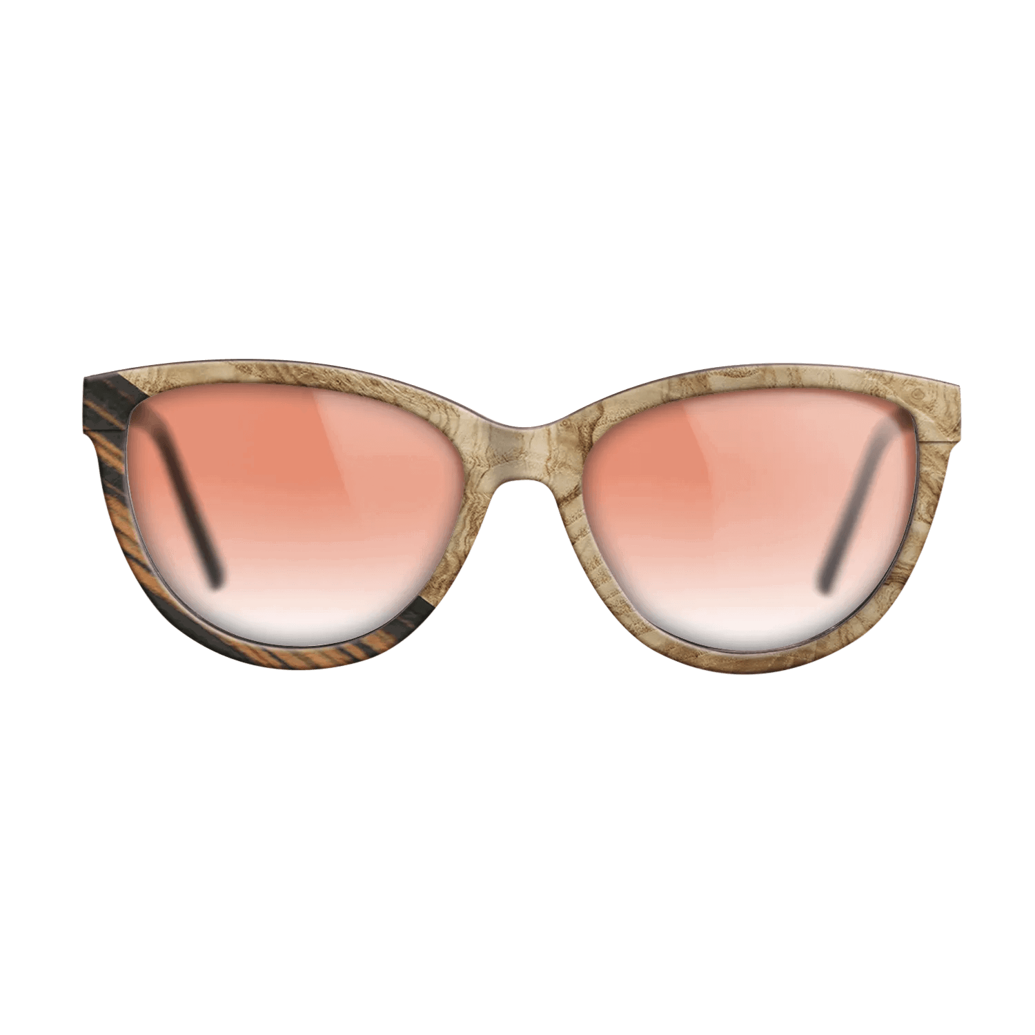 Italian Ebony,Olive Burl: Angle Cut - The Maiden - Cat - 1743 - SIRIS wood optic