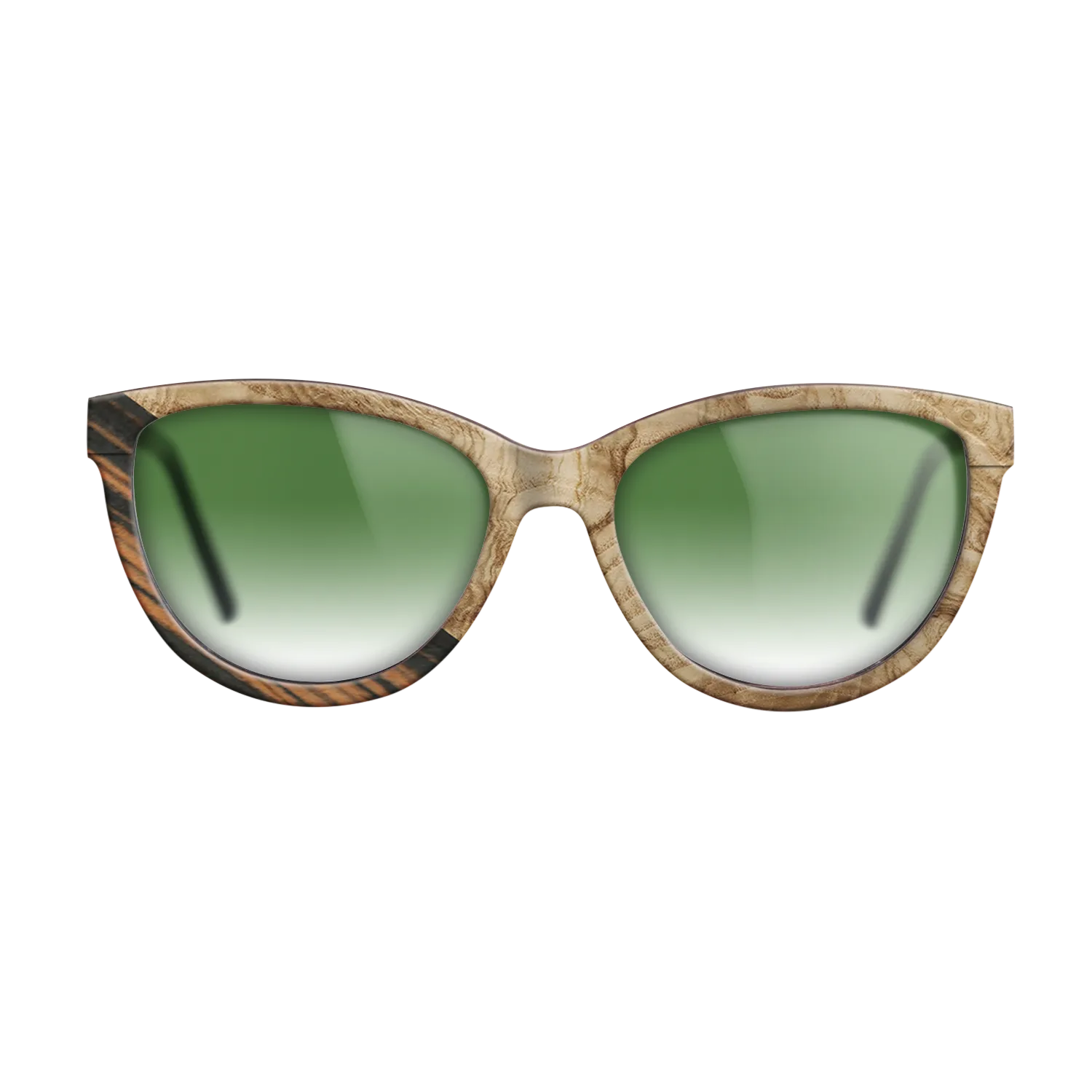 Italian Ebony,Olive Burl: Angle Cut - The Maiden - Cat - 1743 - SIRIS wood optic