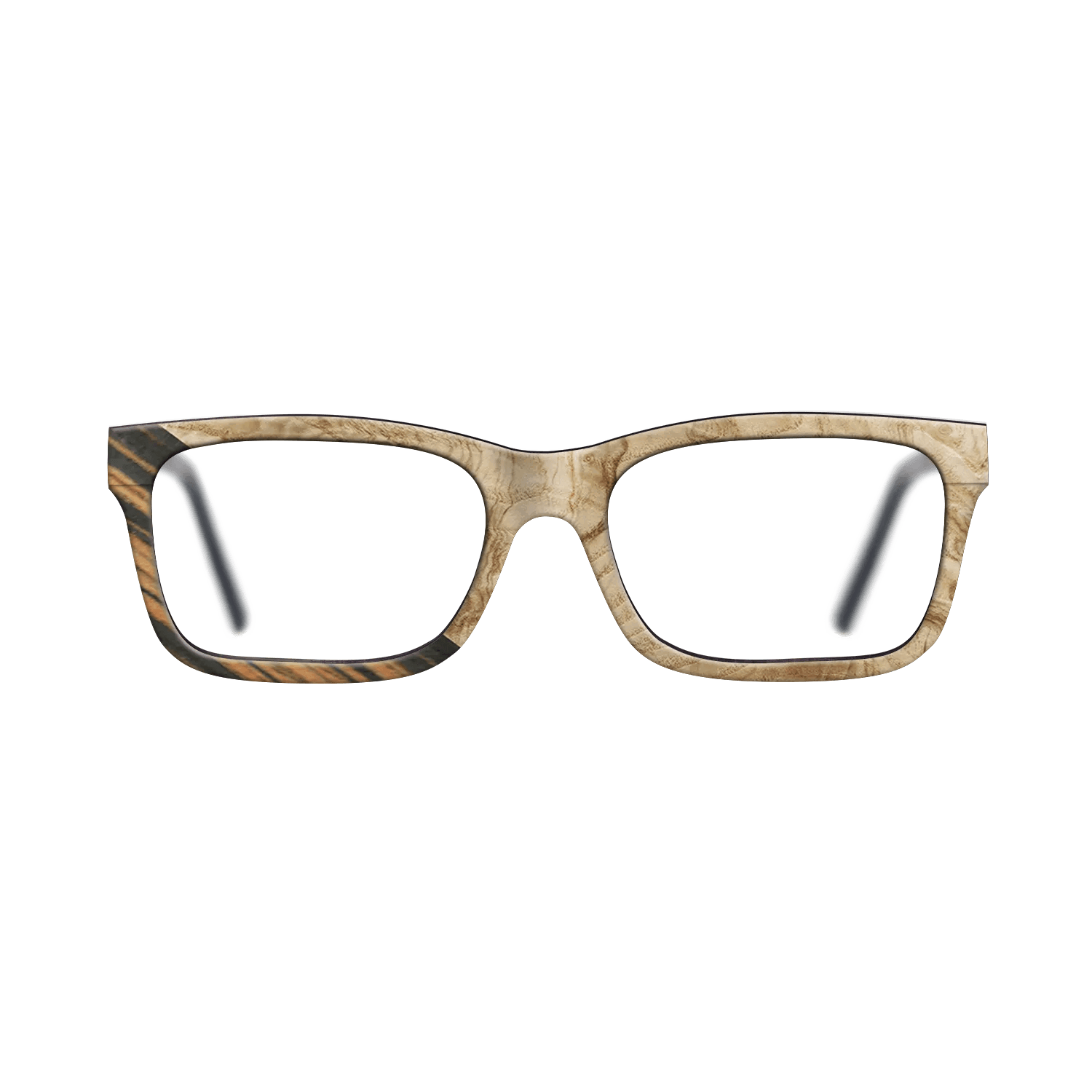 Italian Ebony,Olive Burl: Angle Cut - The Sage - Rectangle - 1743 - SIRIS wood optic