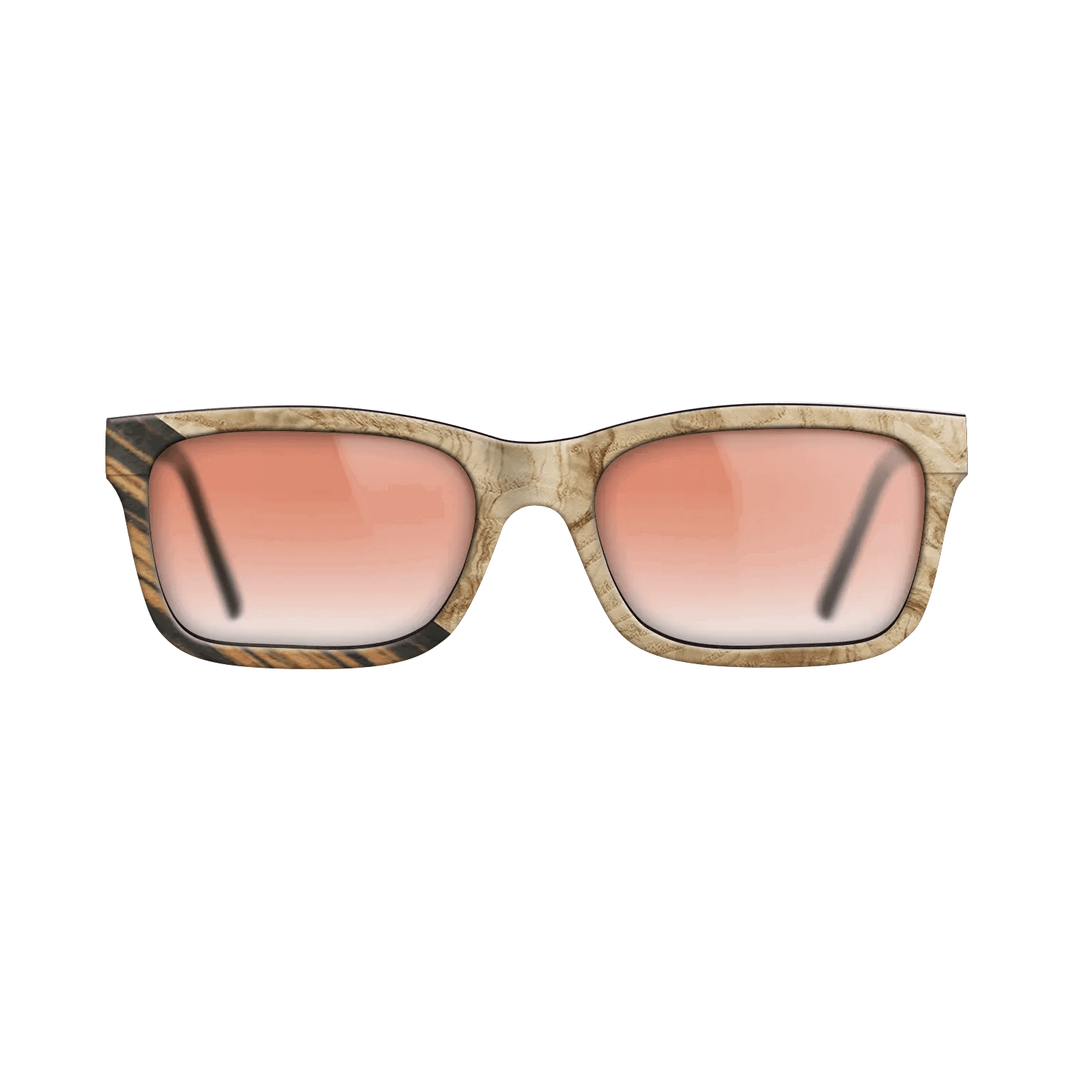 Italian Ebony,Olive Burl: Angle Cut - The Sage - Rectangle - 1743 - SIRIS wood optic