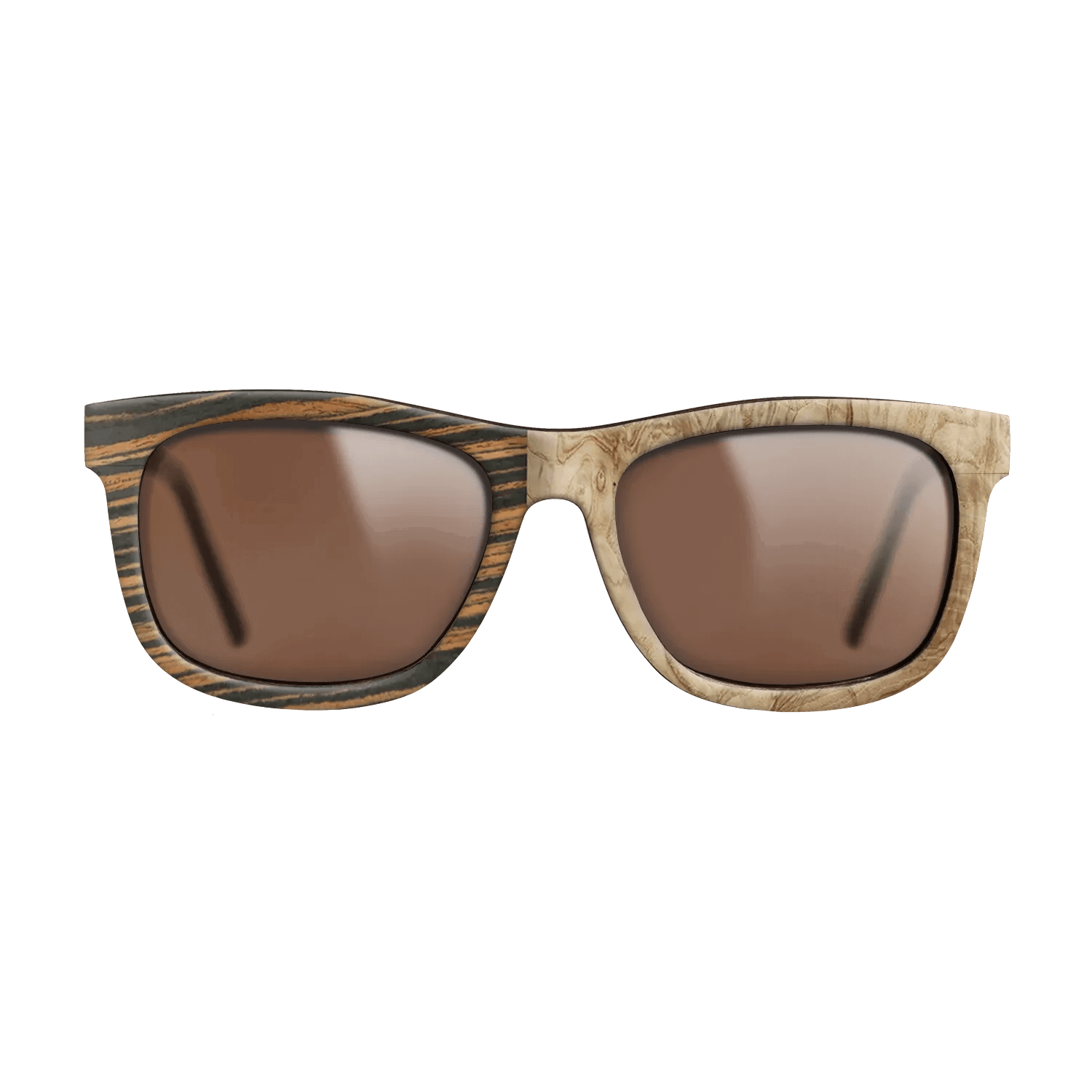 Italian Ebony,Olive Burl: Binary - The Hero - Square - 788 - SIRIS wood optic