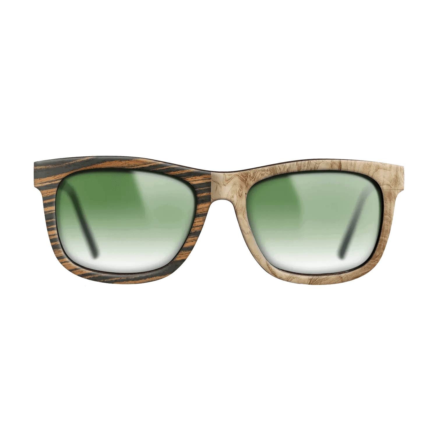Italian Ebony,Olive Burl: Binary - The Hero - Square - 788 - SIRIS wood optic