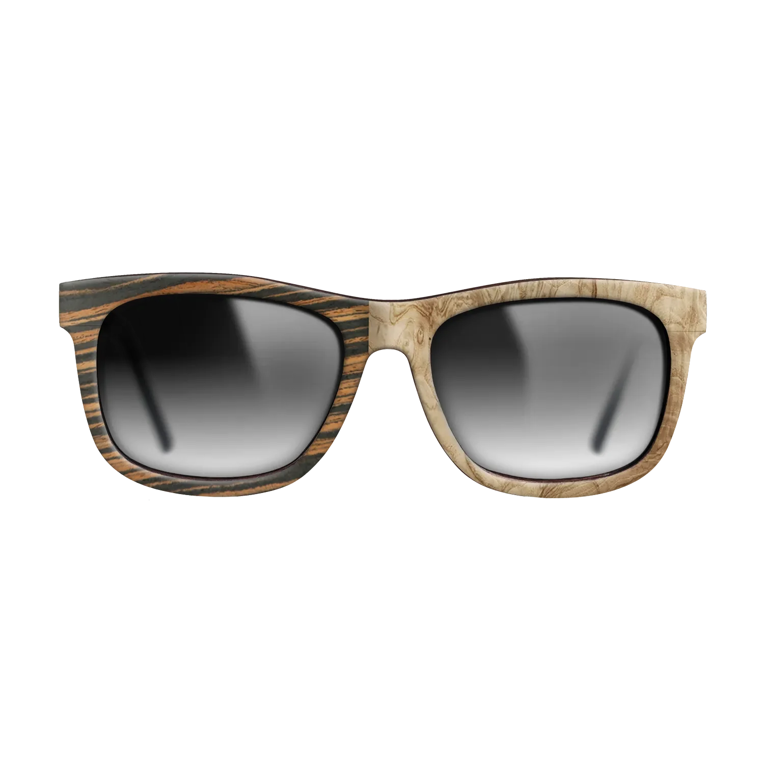 Italian Ebony,Olive Burl: Binary - The Hero - Square - 788 - SIRIS wood optic