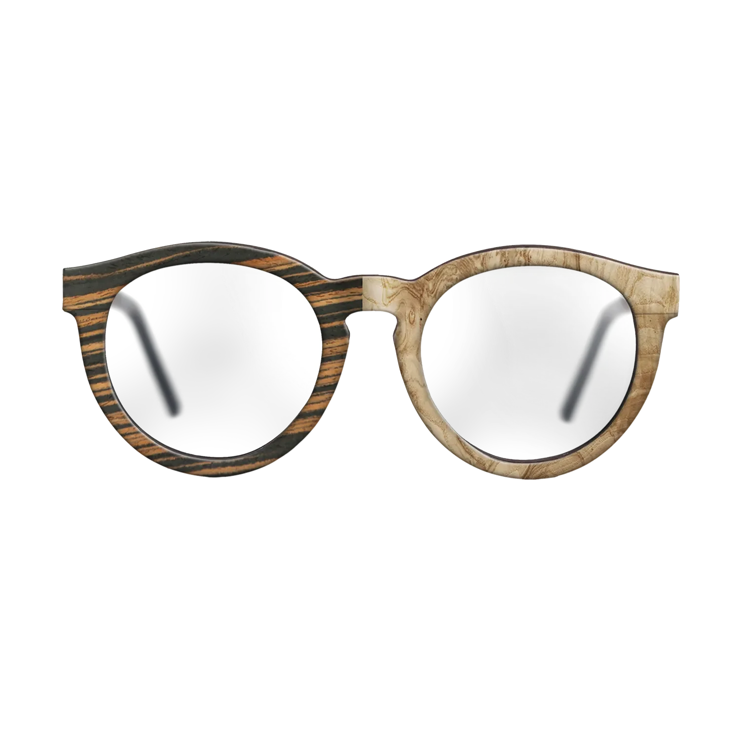 Italian Ebony,Olive Burl: Binary - The Rebel - Round - 788 - SIRIS wood optic