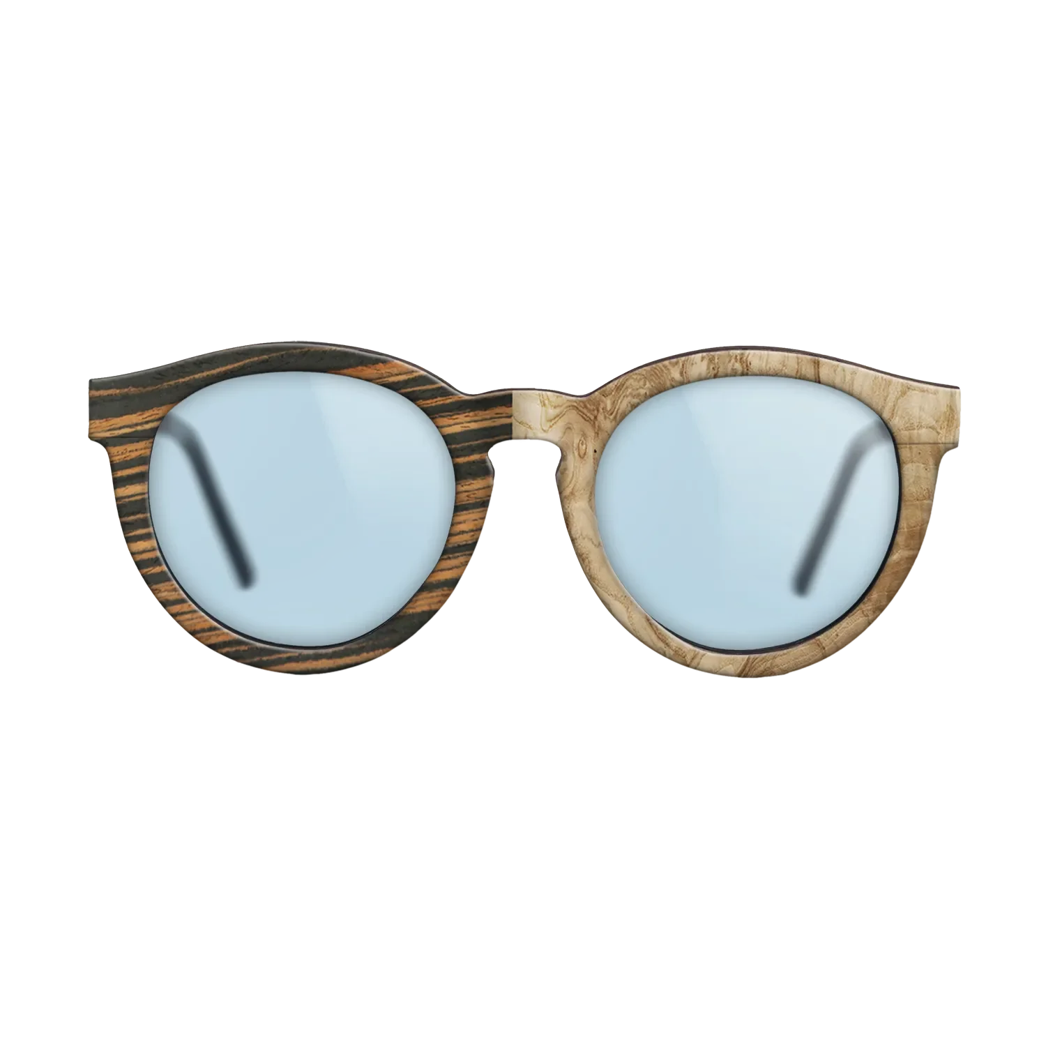 Italian Ebony,Olive Burl: Binary - The Rebel - Round - 788 - SIRIS wood optic