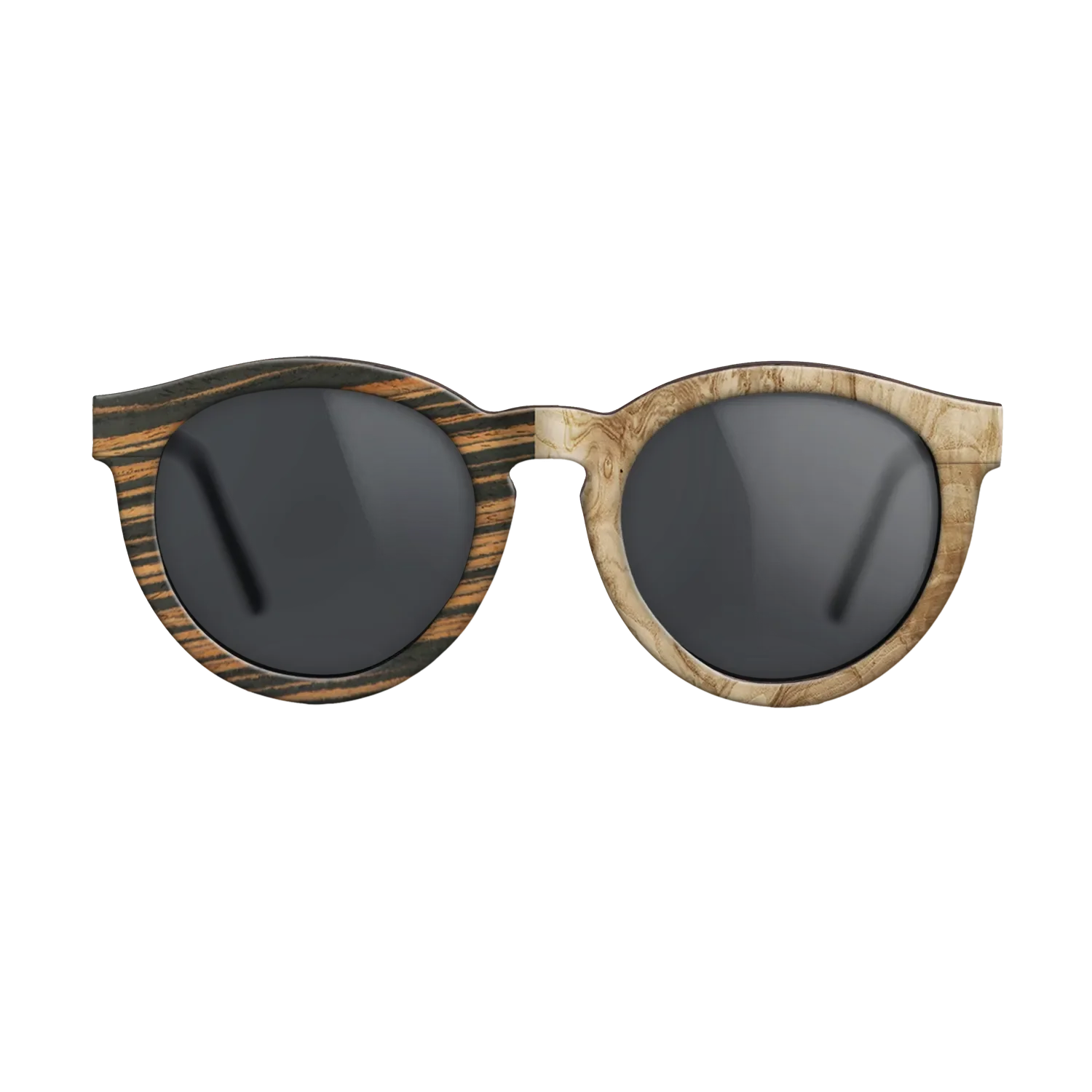 Italian Ebony,Olive Burl: Binary - The Rebel - Round - 788 - SIRIS wood optic
