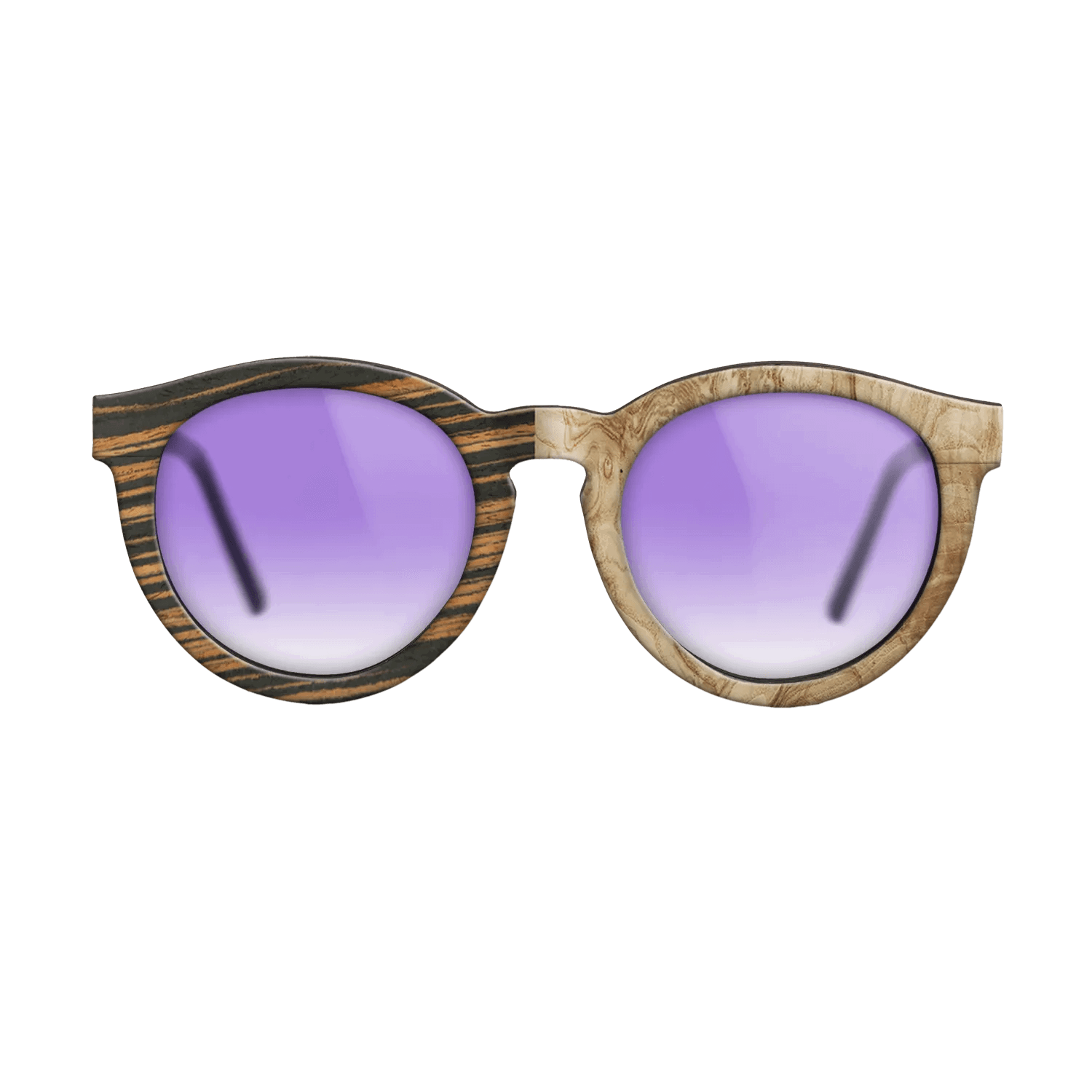 Italian Ebony,Olive Burl: Binary - The Rebel - Round - 788 - SIRIS wood optic