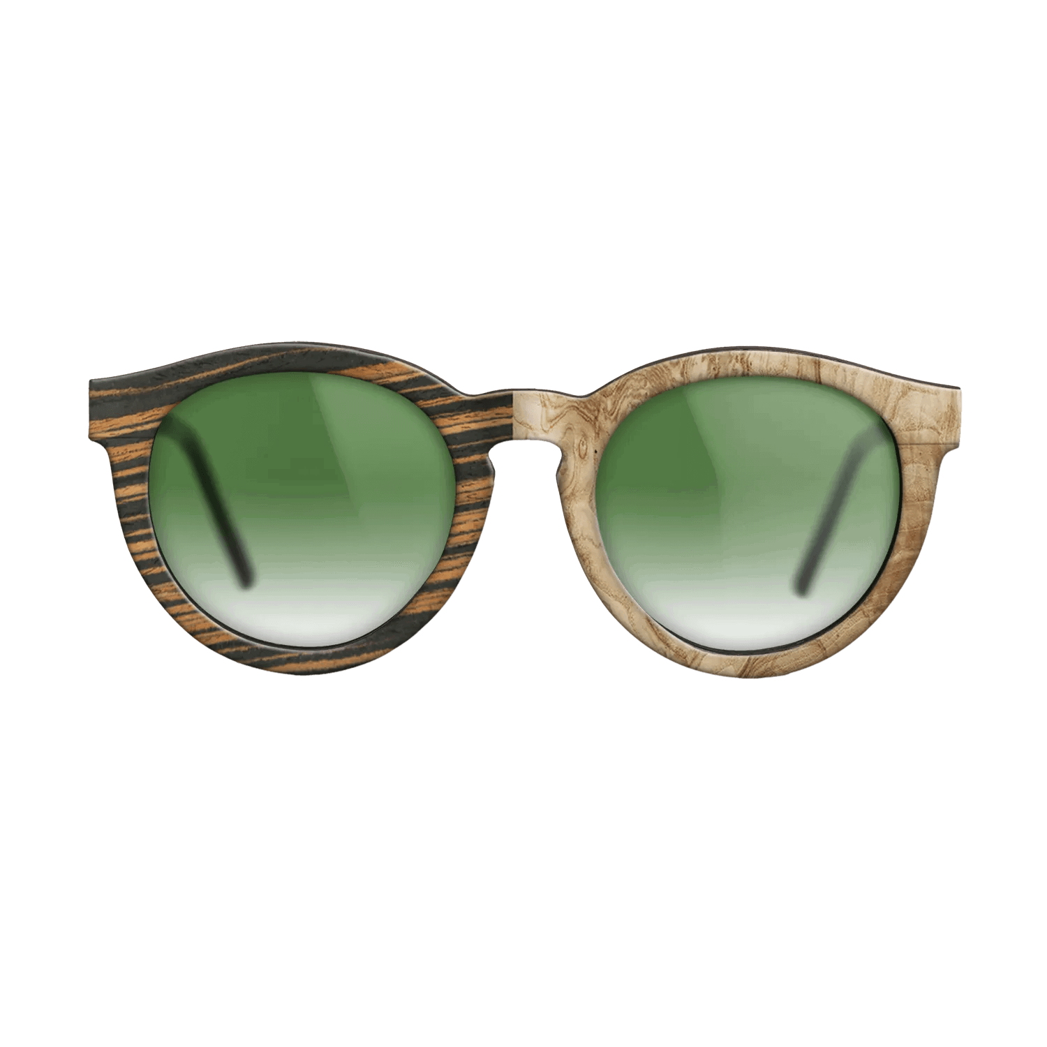 Italian Ebony,Olive Burl: Binary - The Rebel - Round - 788 - SIRIS wood optic