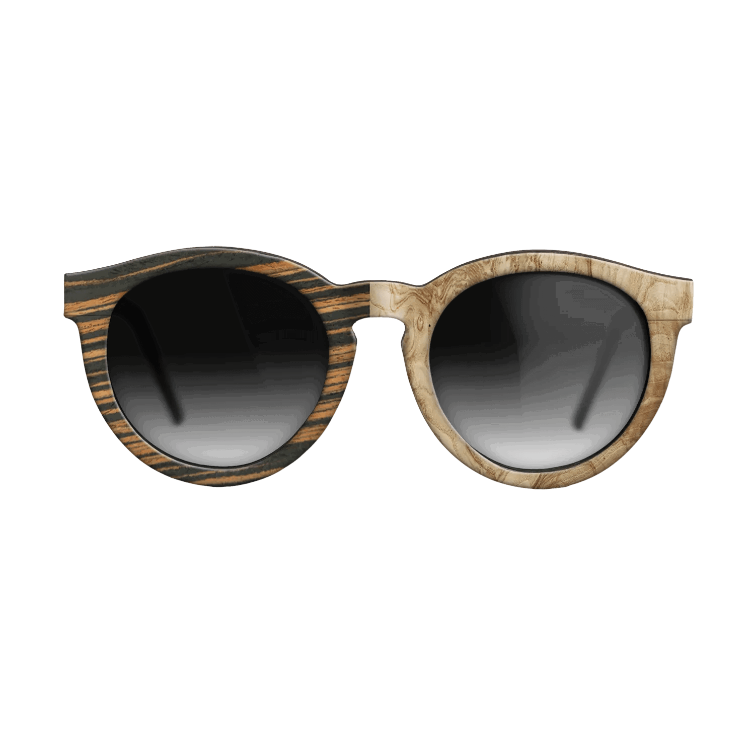 Italian Ebony,Olive Burl: Binary - The Rebel - Round - 788 - SIRIS wood optic
