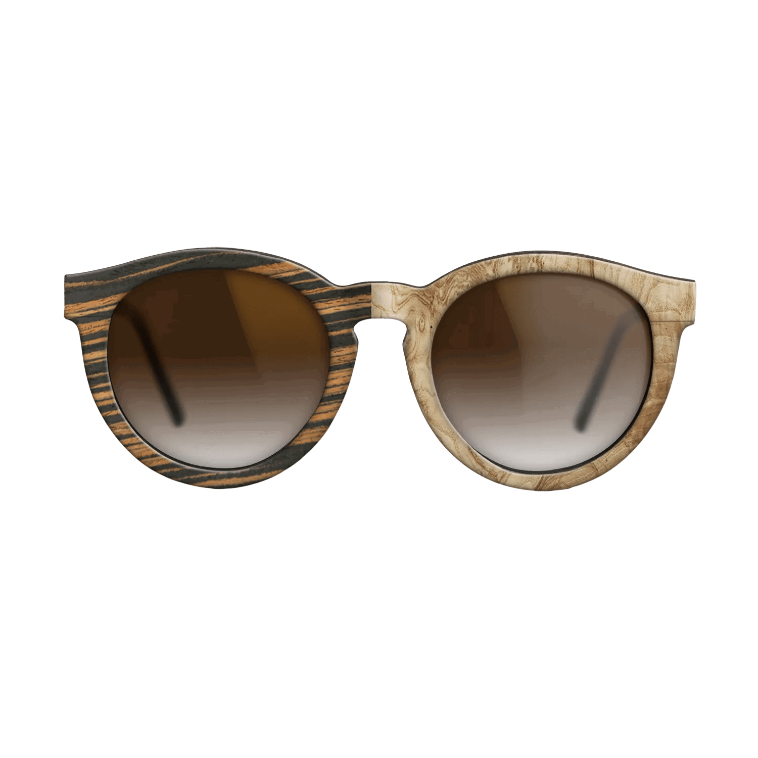 Italian Ebony,Olive Burl: Binary - The Rebel - Round - 788 - SIRIS wood optic