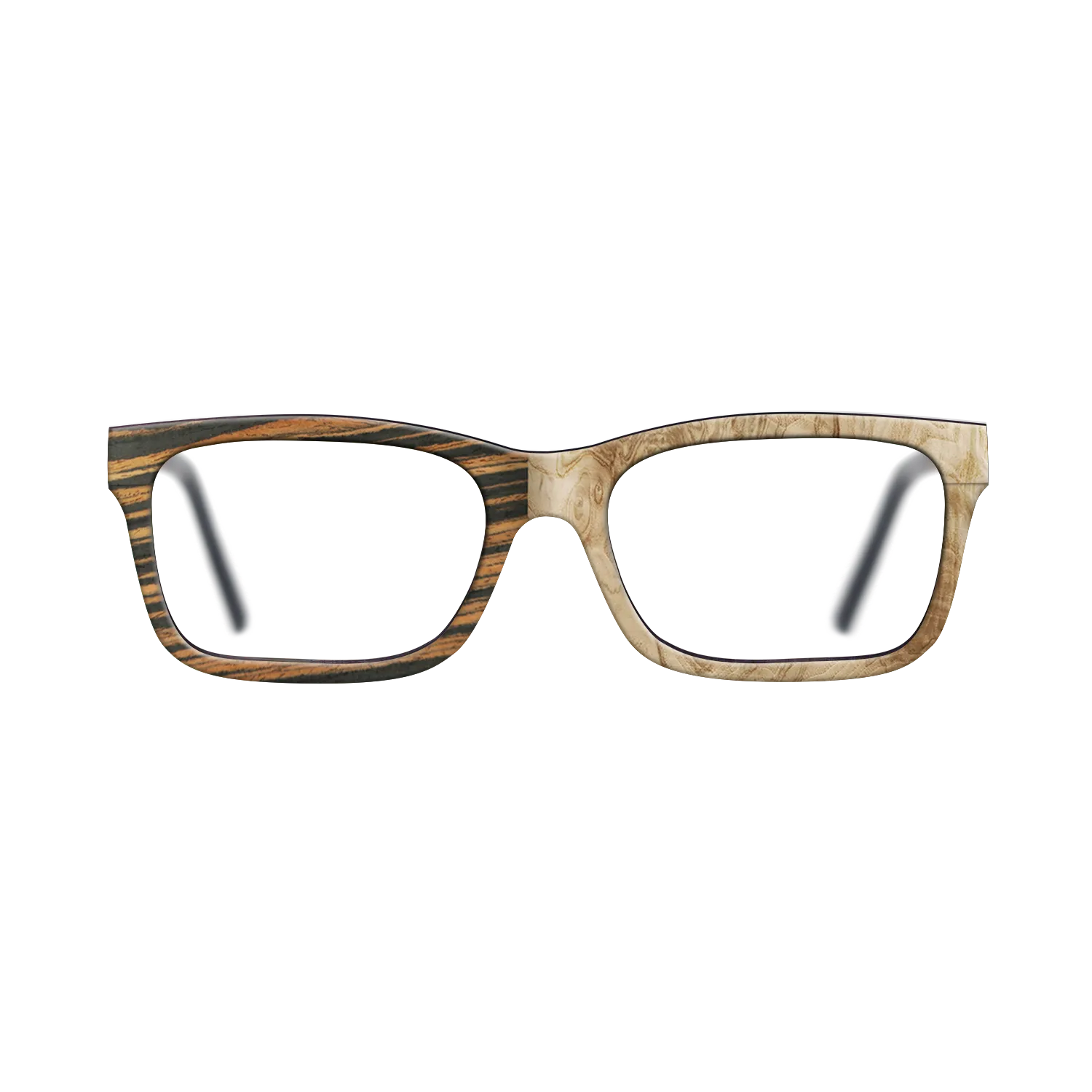 Italian Ebony,Olive Burl: Binary - The Sage - Rectangle - 788 - SIRIS wood optic