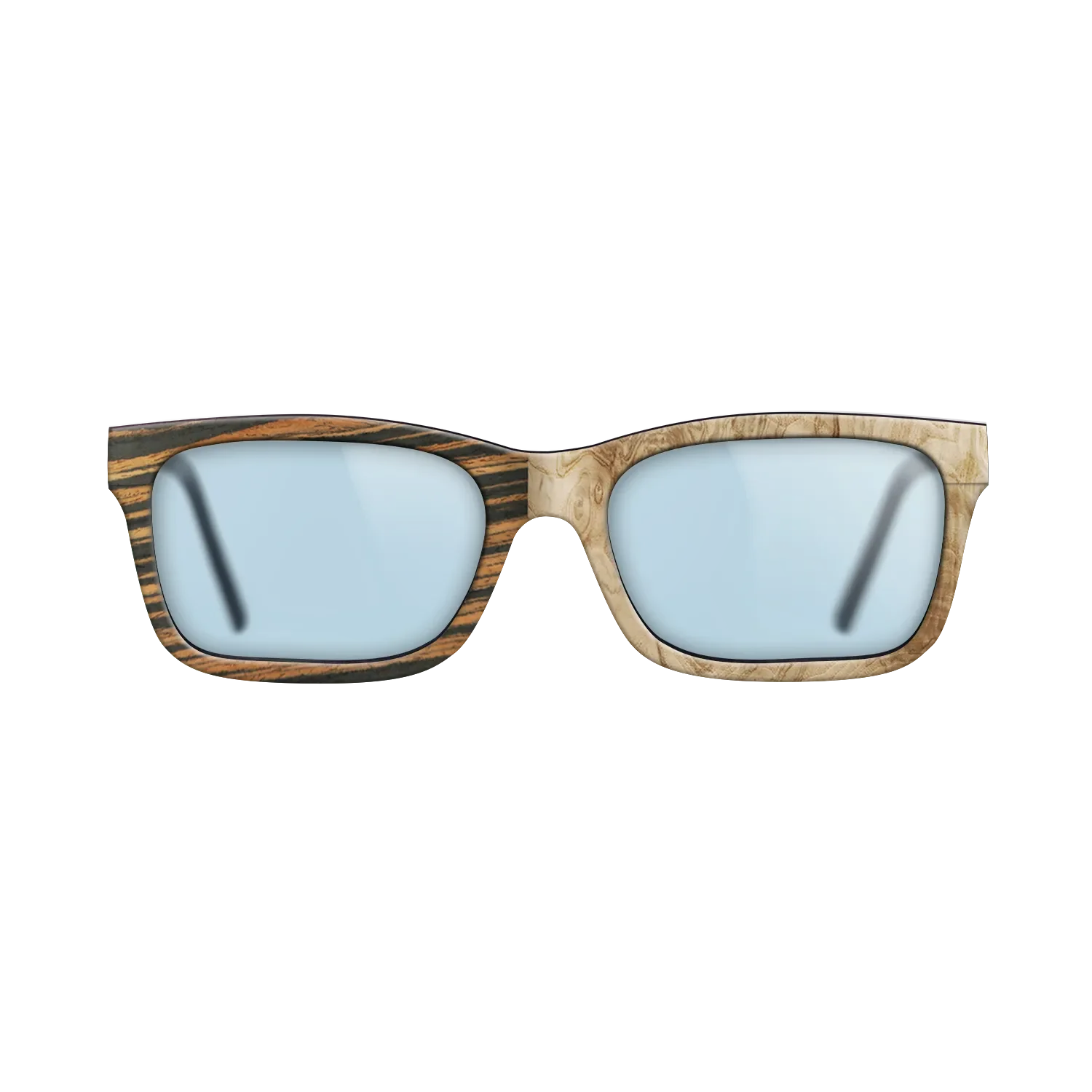 Italian Ebony,Olive Burl: Binary - The Sage - Rectangle - 788 - SIRIS wood optic