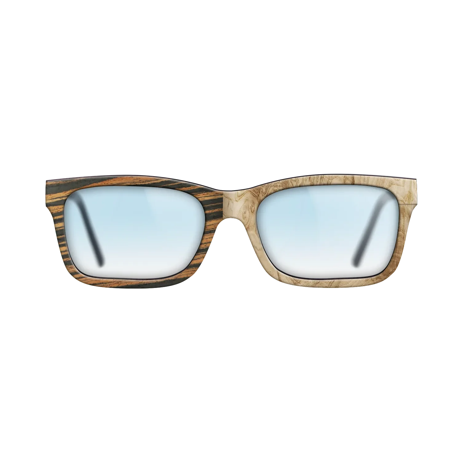 Italian Ebony,Olive Burl: Binary - The Sage - Rectangle - 788 - SIRIS wood optic