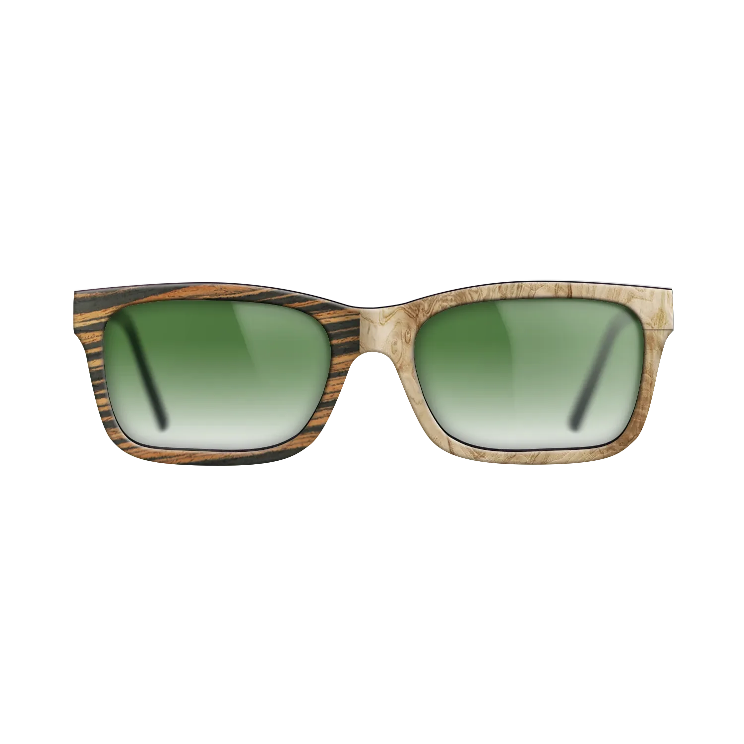 Italian Ebony,Olive Burl: Binary - The Sage - Rectangle - 788 - SIRIS wood optic