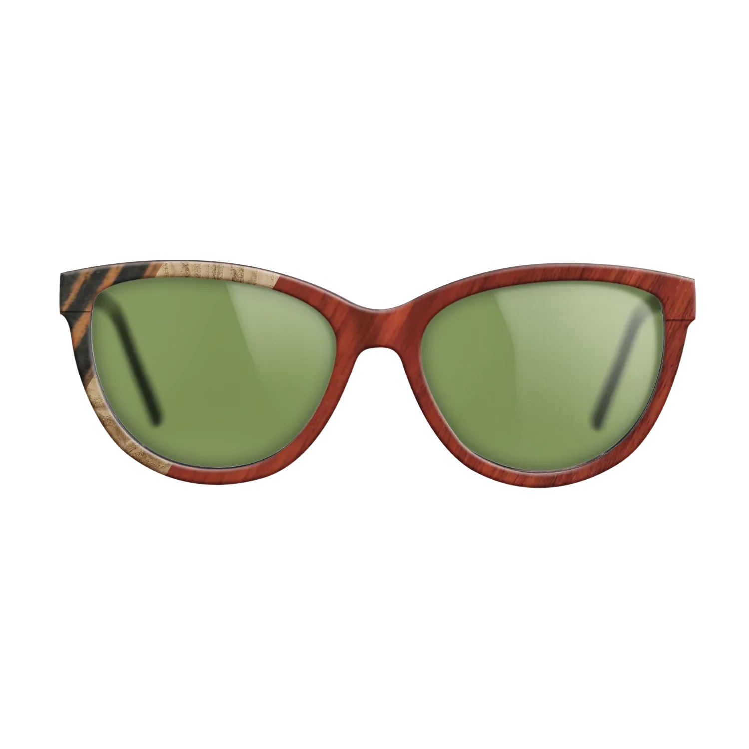 Italian Ebony,Olive Burl,Bloodwood,Fumed Oak: Angle Cut - The Maiden - Cat - 1819 - SIRIS wood optic