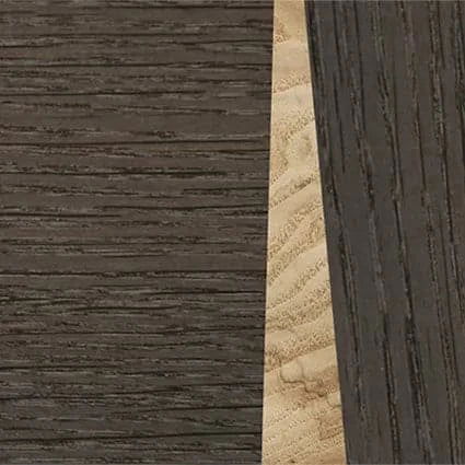 Italian Ebony,Olive Burl,Fumed Oak: Bauhaus - The Sage - Rectangle - SIRIS wood optic