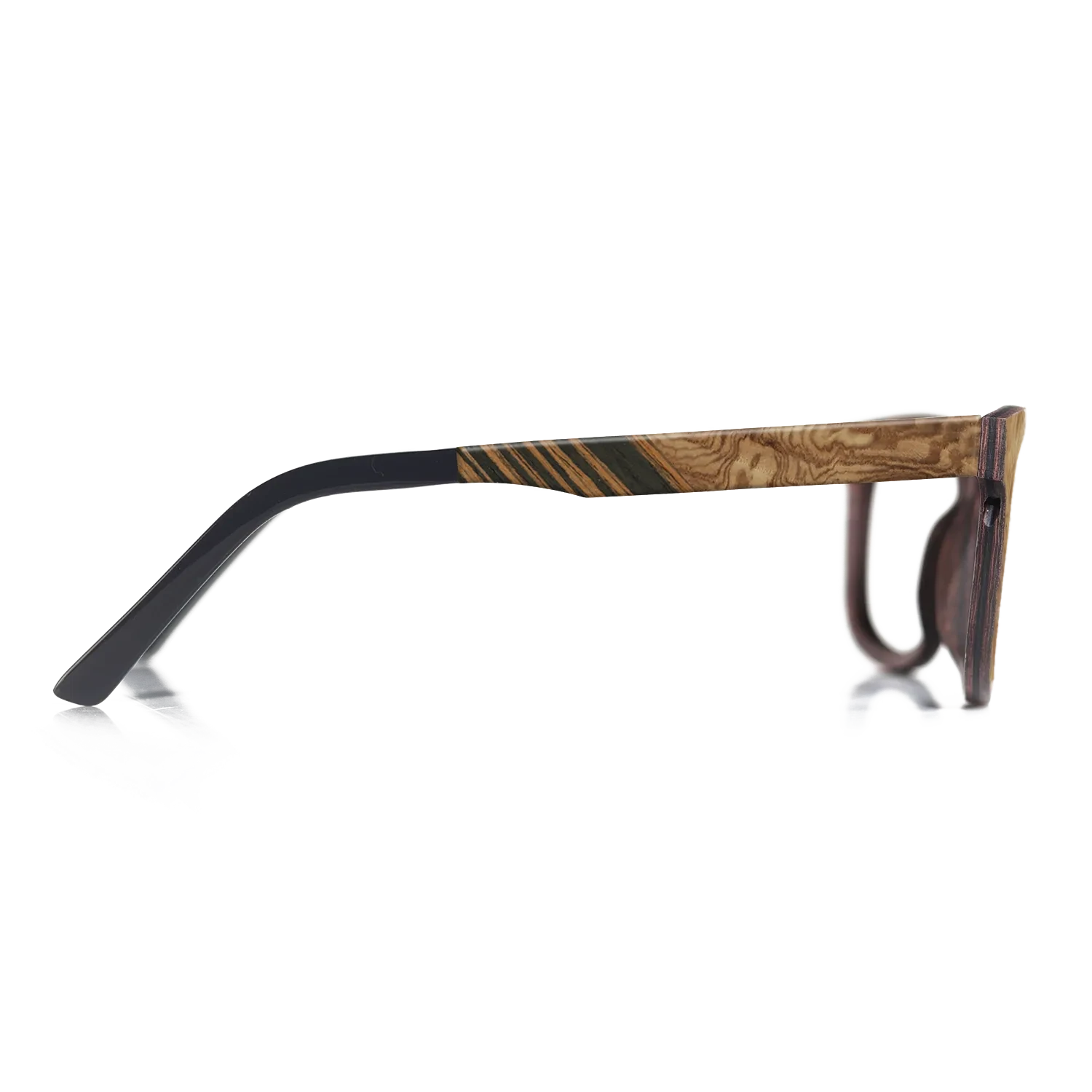 Italian Ebony,Olive Burl,Fumed Oak: Geometric - The Hero - Square - SIRIS wood optic