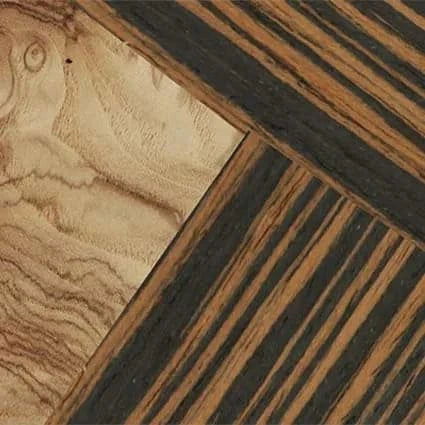 Italian Ebony,Olive Burl,Fumed Oak: Geometric - The Hero - Square - SIRIS wood optic
