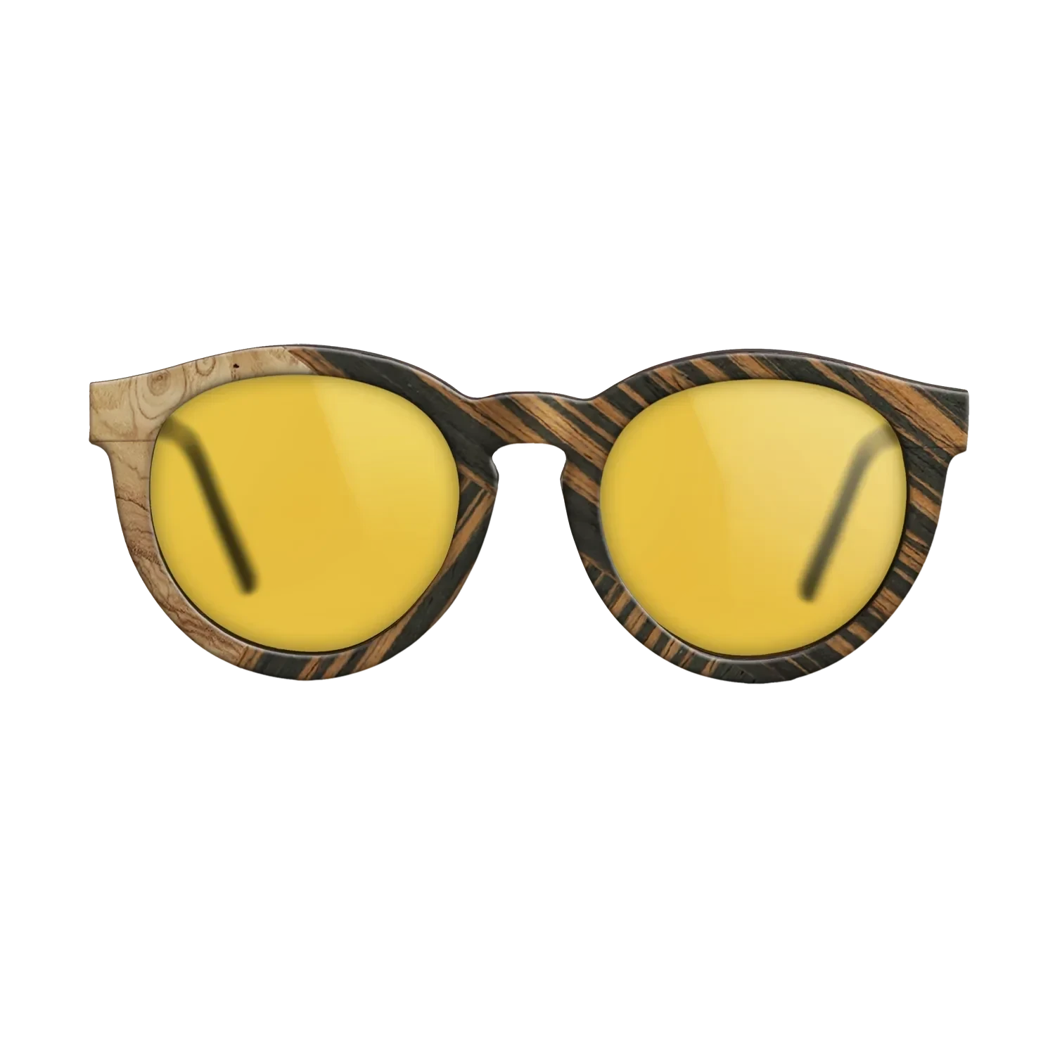 Italian Ebony,Olive Burl,Fumed Oak: Geometric - The Rebel - Round - SIRIS wood optic