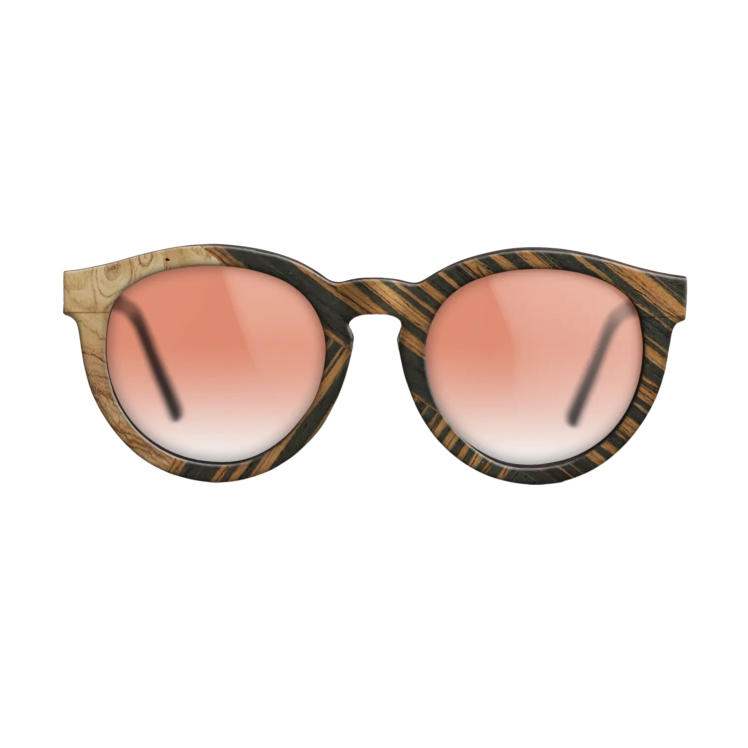Italian Ebony,Olive Burl,Fumed Oak: Geometric - The Rebel - Round - SIRIS wood optic