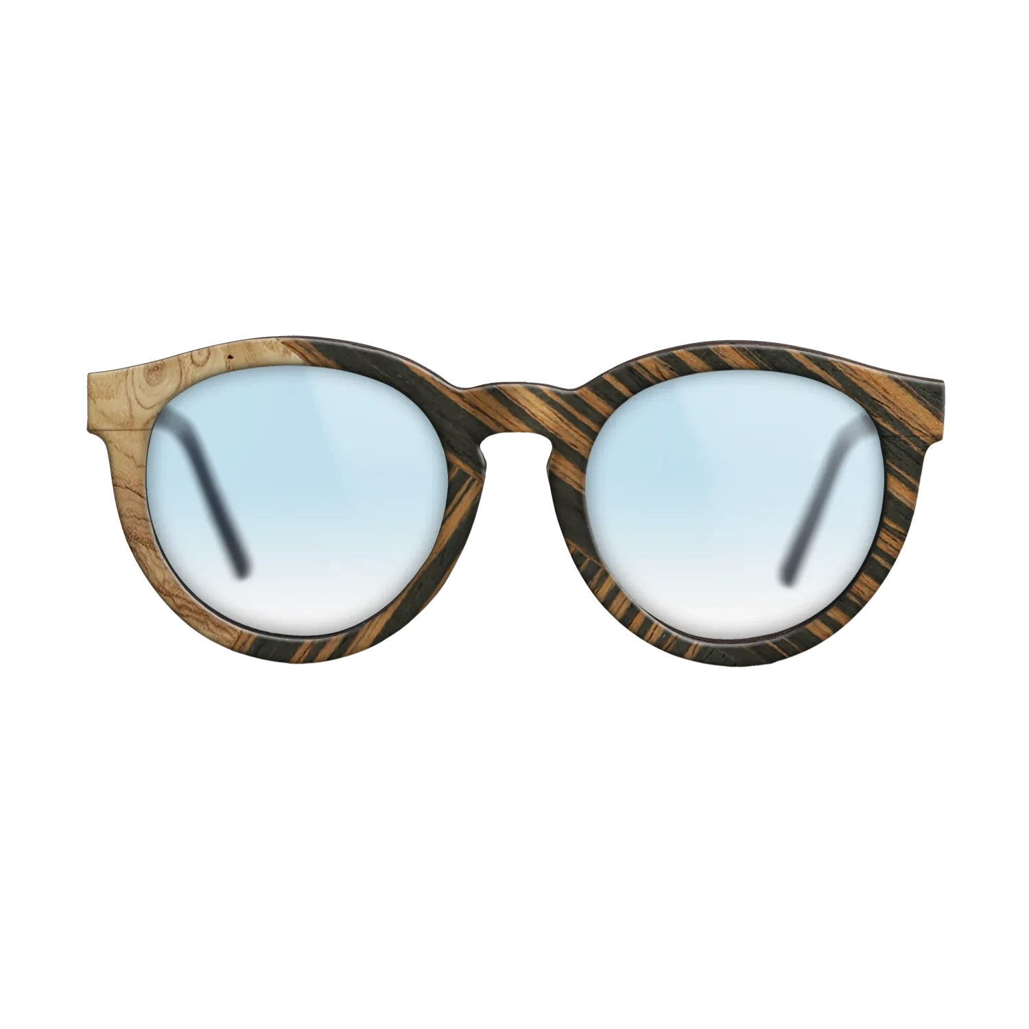 Italian Ebony,Olive Burl,Fumed Oak: Geometric - The Rebel - Round - SIRIS wood optic