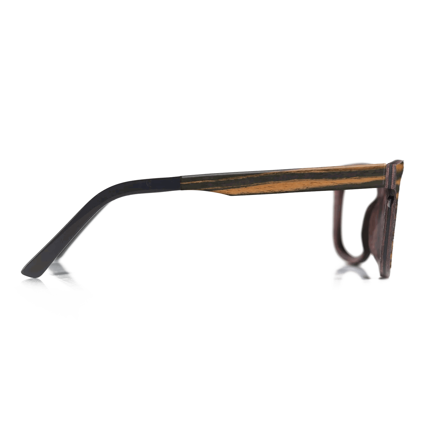 Italian Ebony,Olive Burl,Fumed Oak: Wedge - The Hero - Square - 1414 - SIRIS wood optic