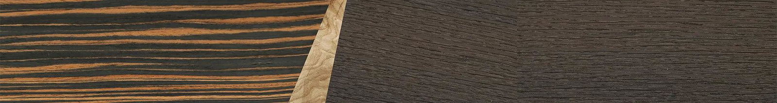 Italian Ebony,Olive Burl,Fumed Oak: Wedge - The Maiden - Cat - 1414 - SIRIS wood optic