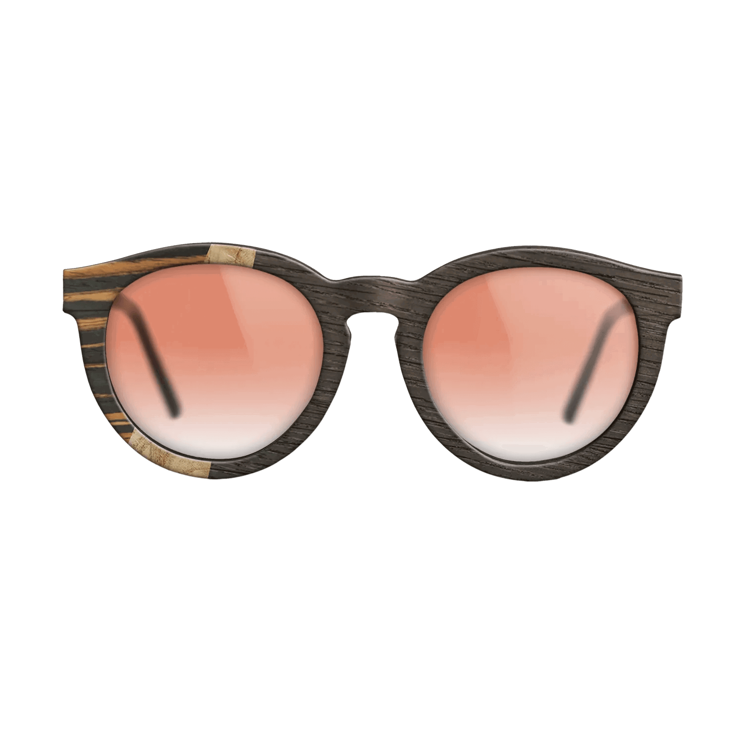 Italian Ebony,Olive Burl,Fumed Oak: Wedge - The Rebel - Round - 1414 - SIRIS wood optic