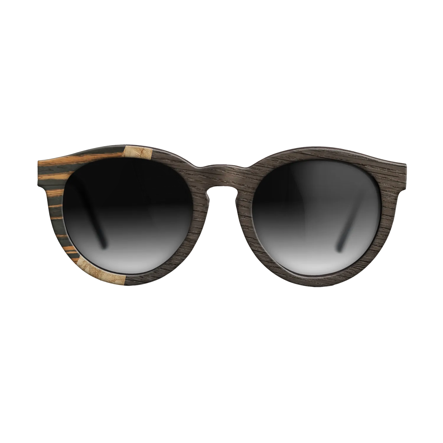 Italian Ebony,Olive Burl,Fumed Oak: Wedge - The Rebel - Round - 1414 - SIRIS wood optic