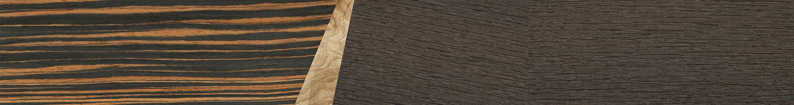 Italian Ebony,Olive Burl,Fumed Oak: Wedge - The Sage - Rectangle - 1414 - SIRIS wood optic