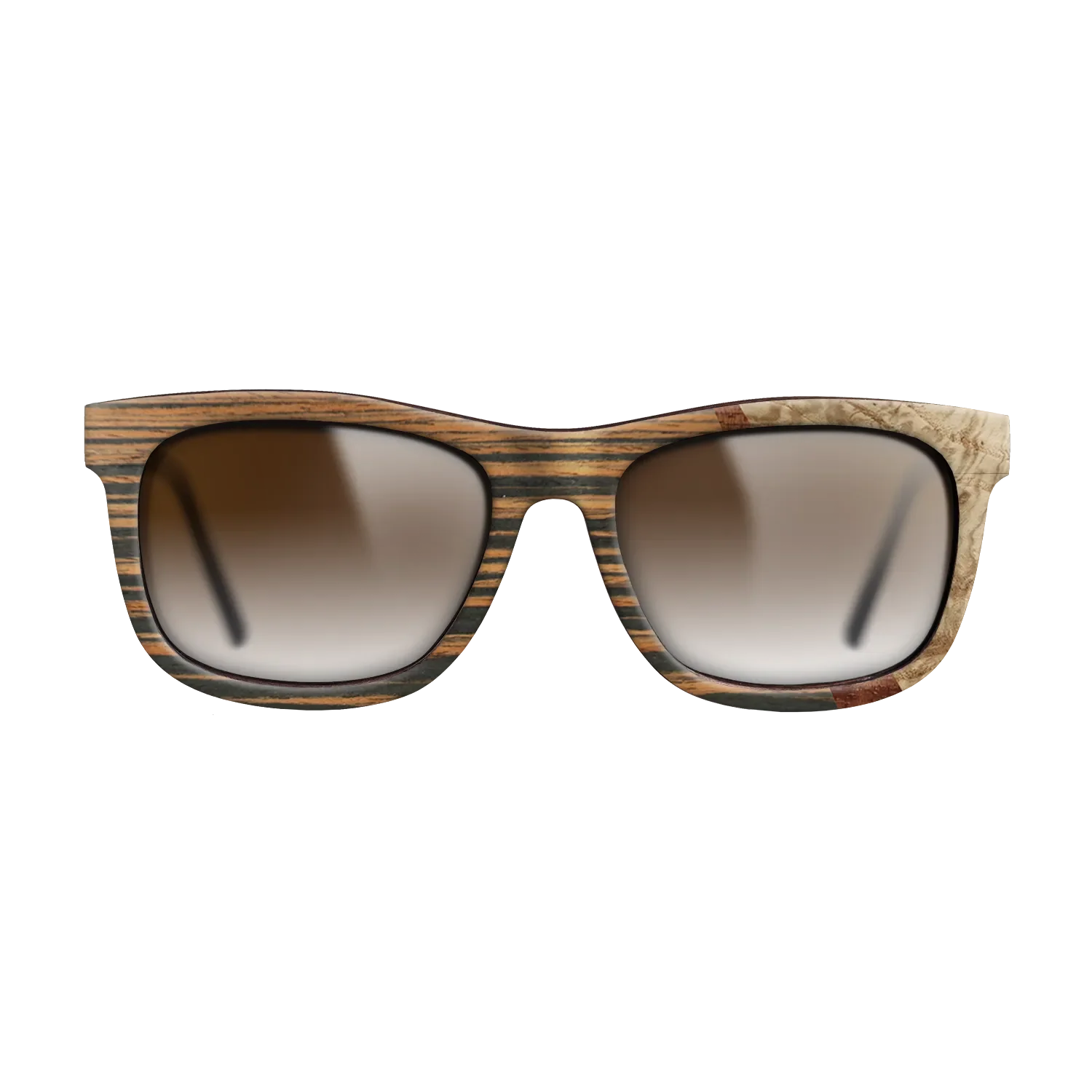 Italian Ebony,Olive Burl,Koa: Wedge - The Hero - Square - 1769 - SIRIS wood optic
