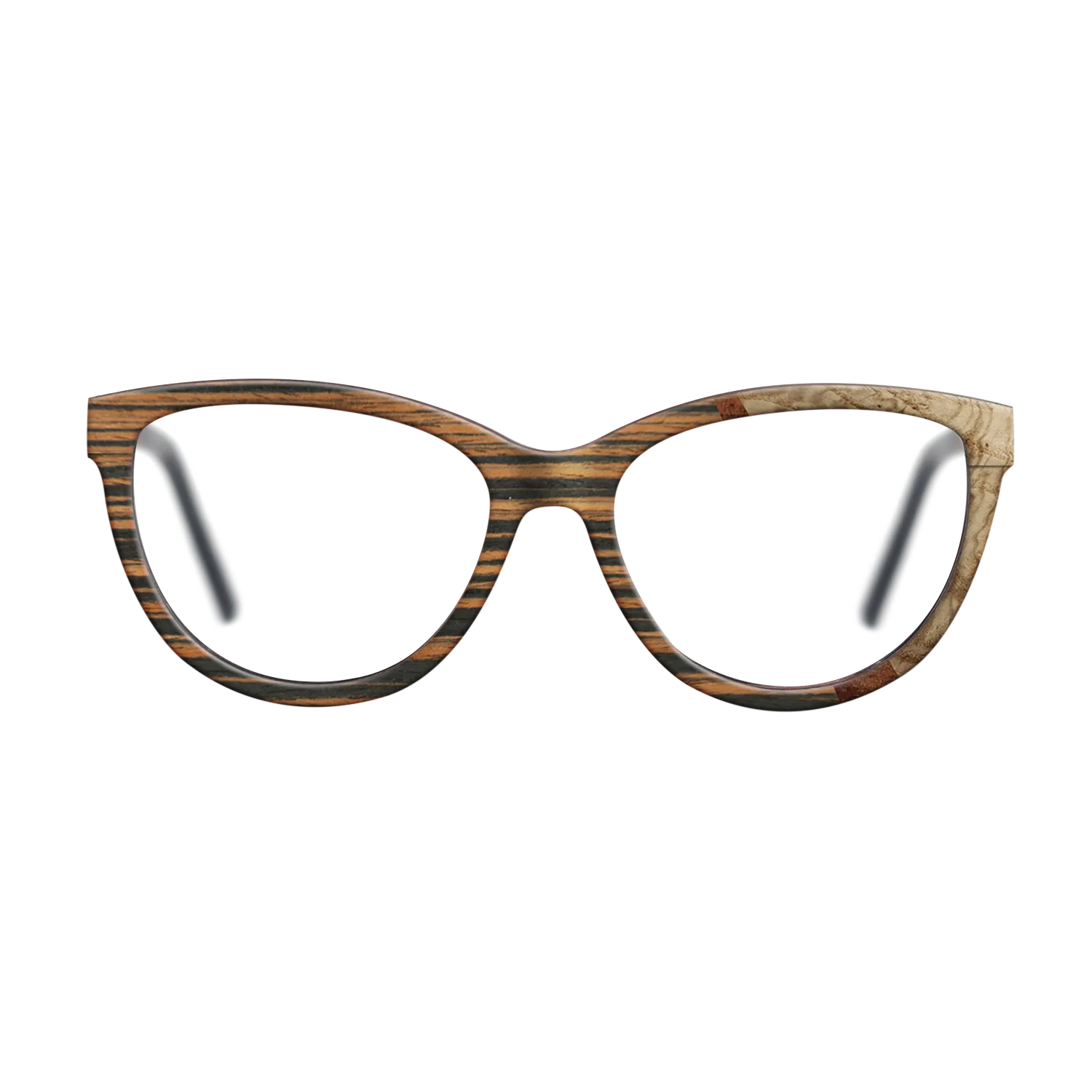 Italian Ebony,Olive Burl,Koa: Wedge - The Maiden - Cat - 1769 - SIRIS wood optic