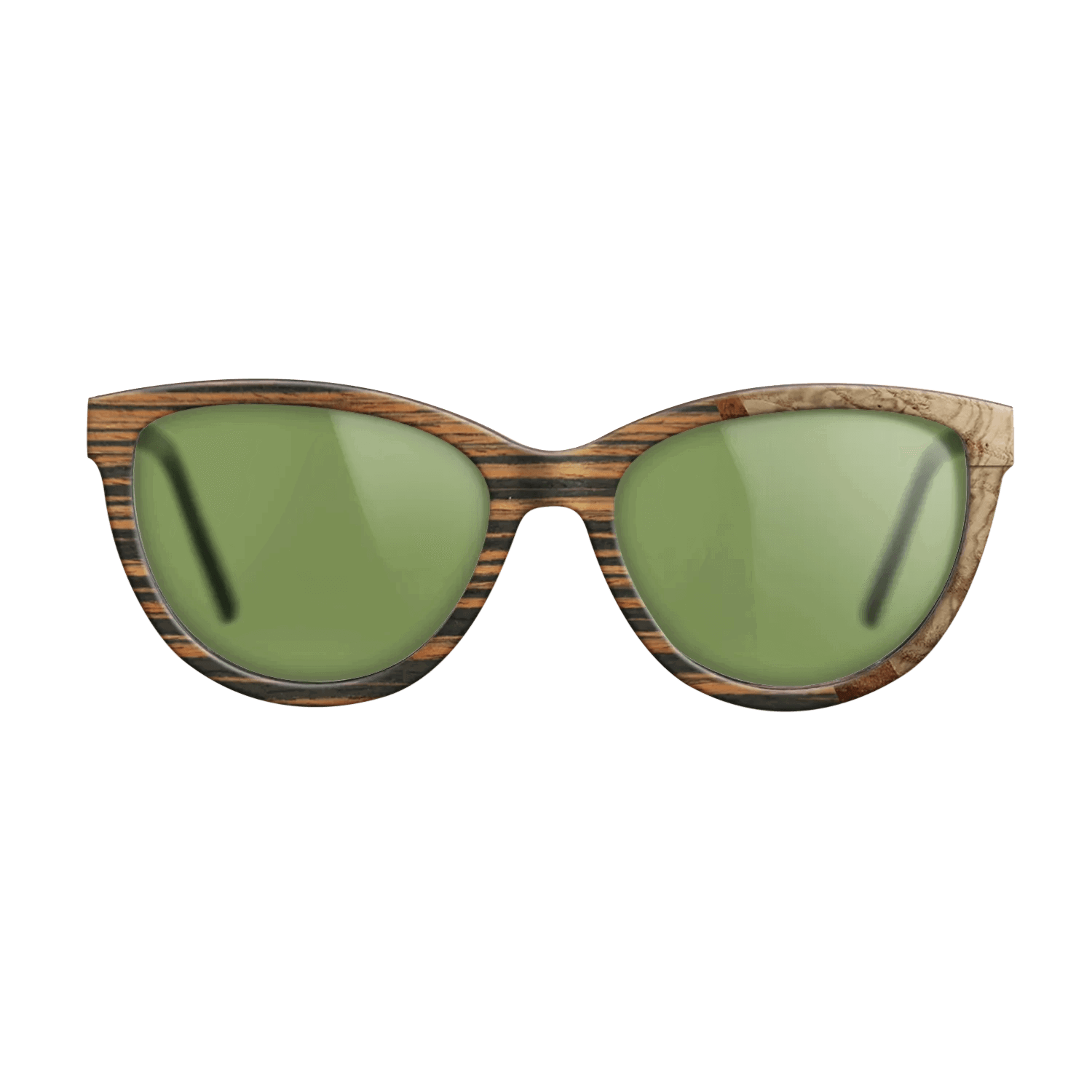 Italian Ebony,Olive Burl,Koa: Wedge - The Maiden - Cat - 1769 - SIRIS wood optic