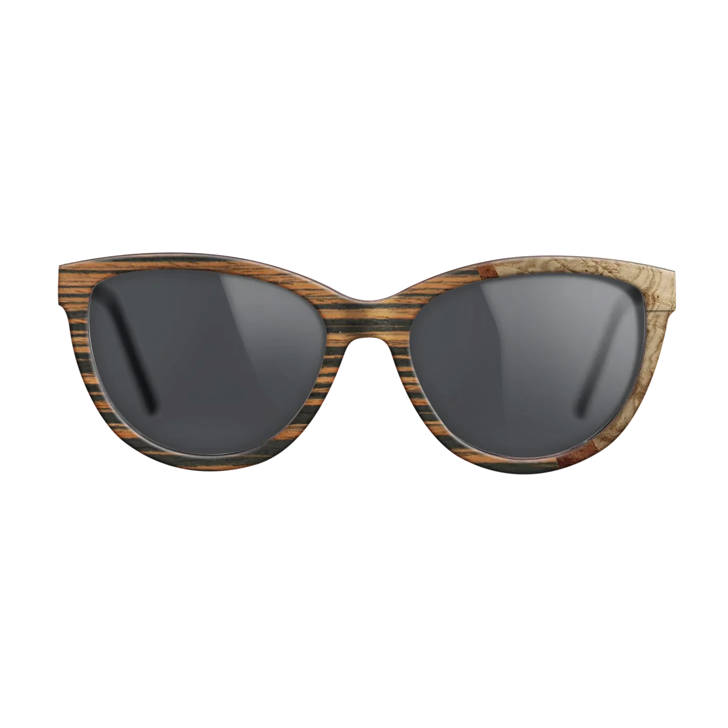 Italian Ebony,Olive Burl,Koa: Wedge - The Maiden - Cat - 1769 - SIRIS wood optic