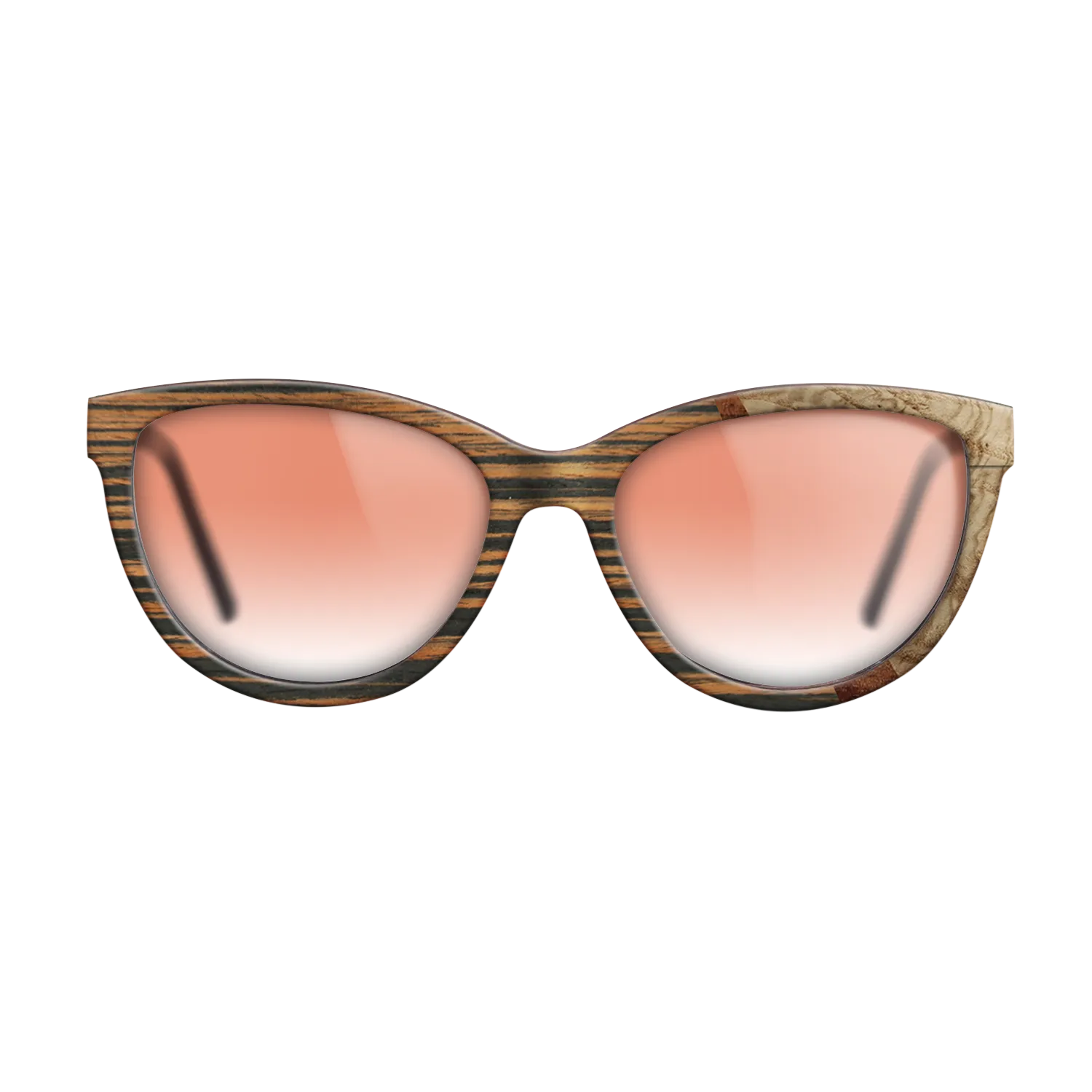 Italian Ebony,Olive Burl,Koa: Wedge - The Maiden - Cat - 1769 - SIRIS wood optic