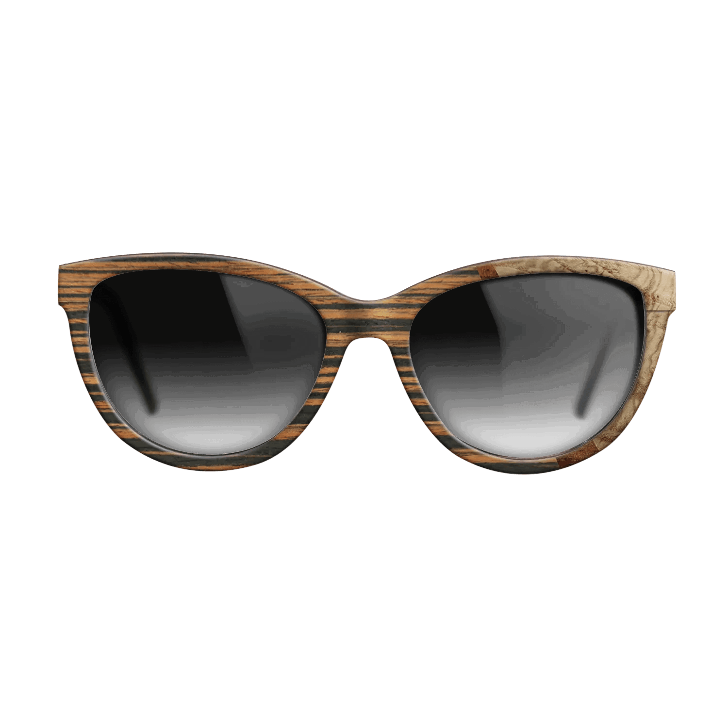 Italian Ebony,Olive Burl,Koa: Wedge - The Maiden - Cat - 1769 - SIRIS wood optic