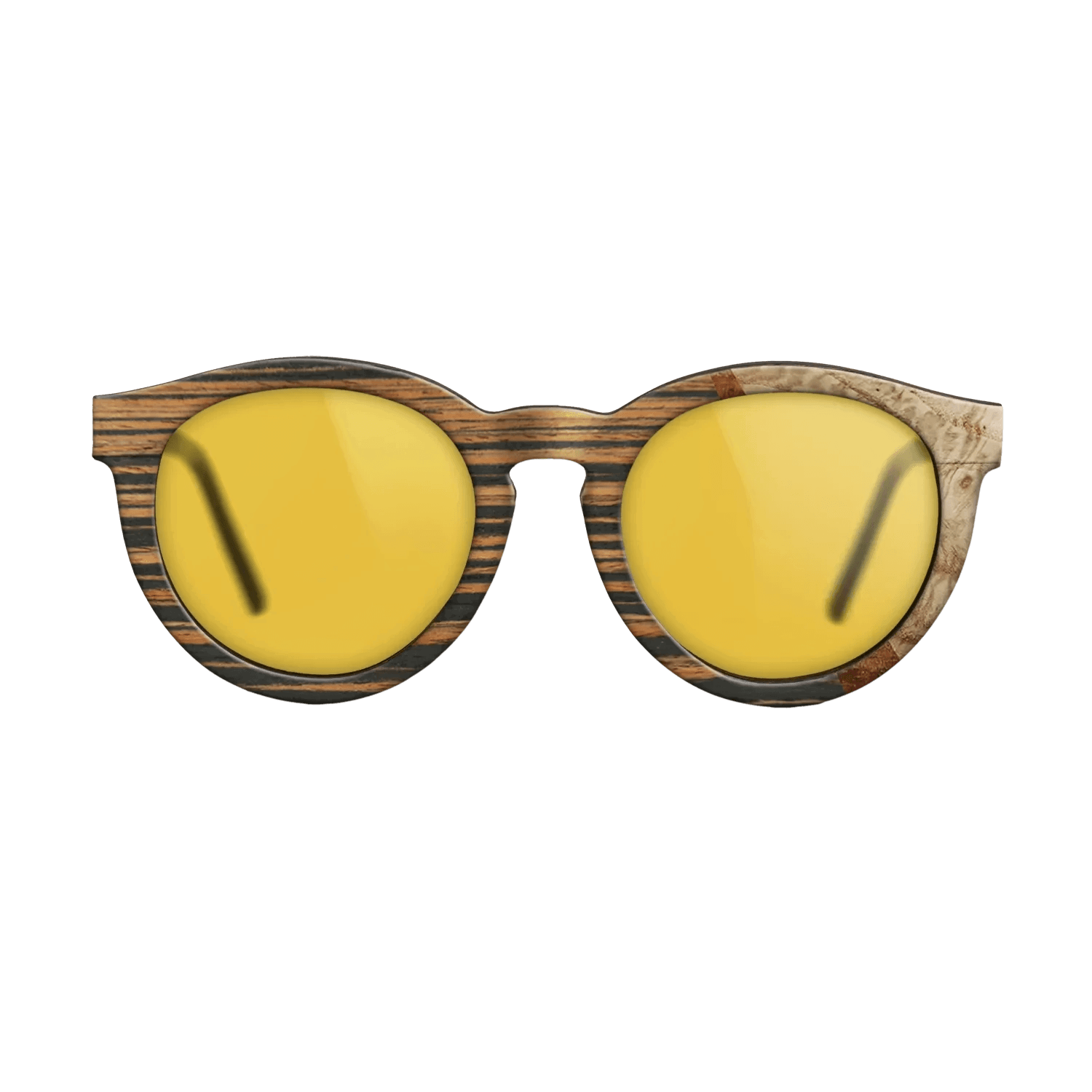 Italian Ebony,Olive Burl,Koa: Wedge - The Rebel - Round - 1769 - SIRIS wood optic